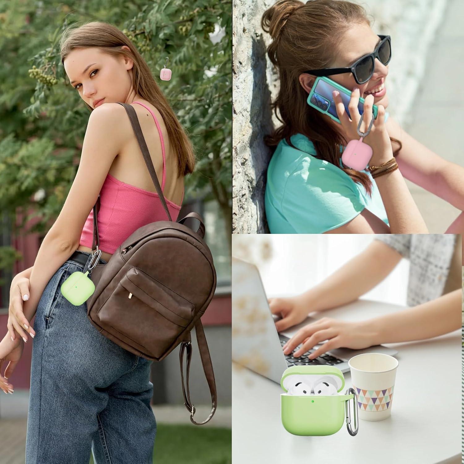 Funda de Silicona para AirPods 4 Gen 2024 con Kit de Limpieza