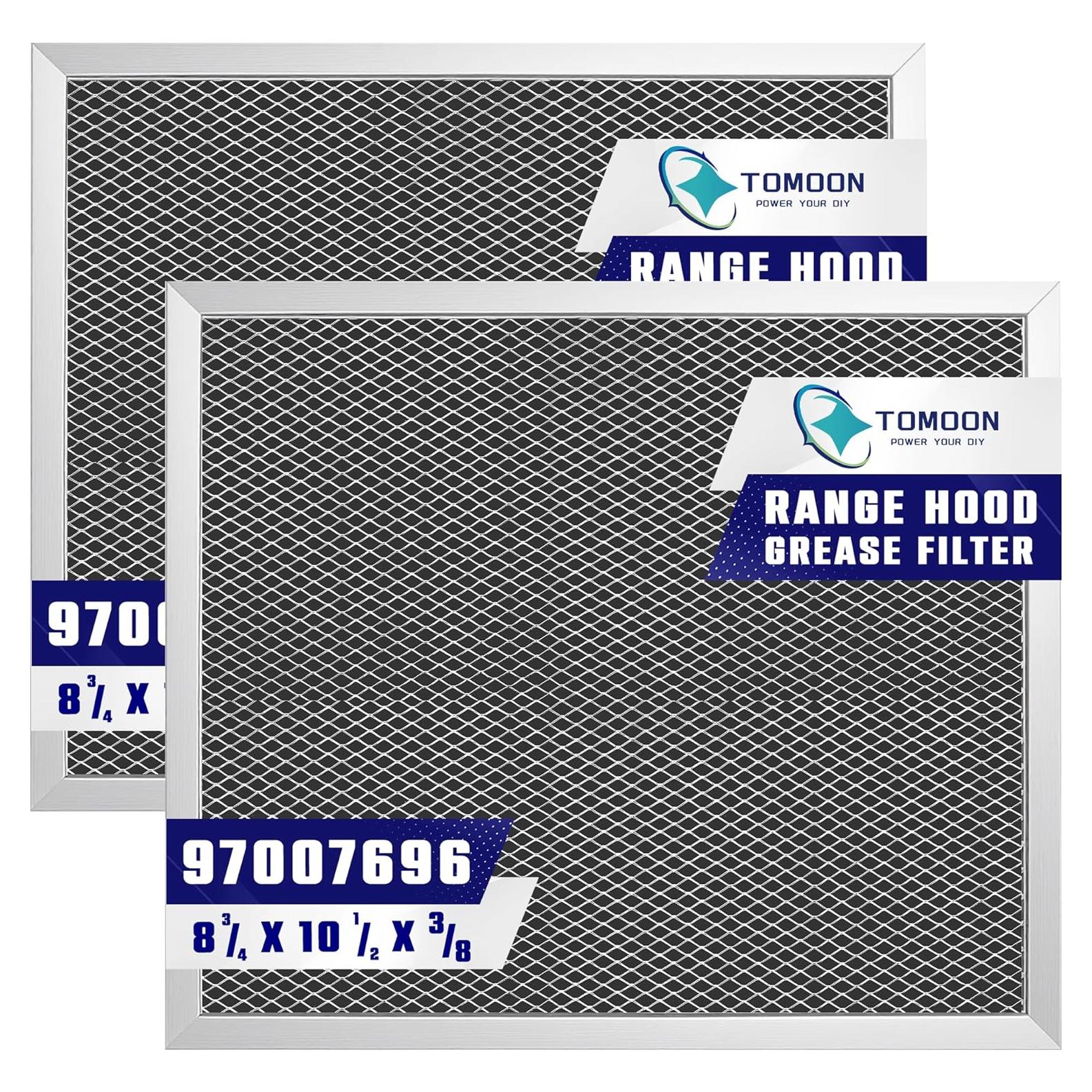 Filtro de Campana Extractora TOMOON 97007696 2 Paquete Aluminio Carbón