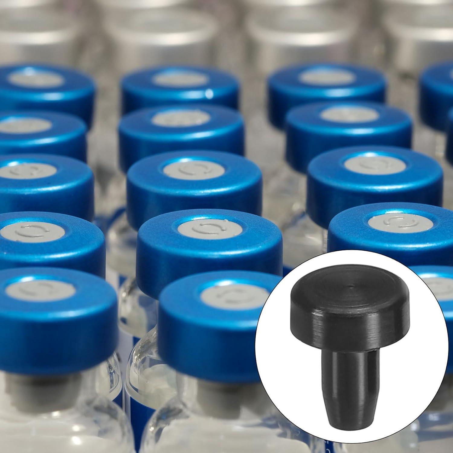 Tapones de Silicona PATIKIL T-Hole 2.5mm Negro - Paquete de 20