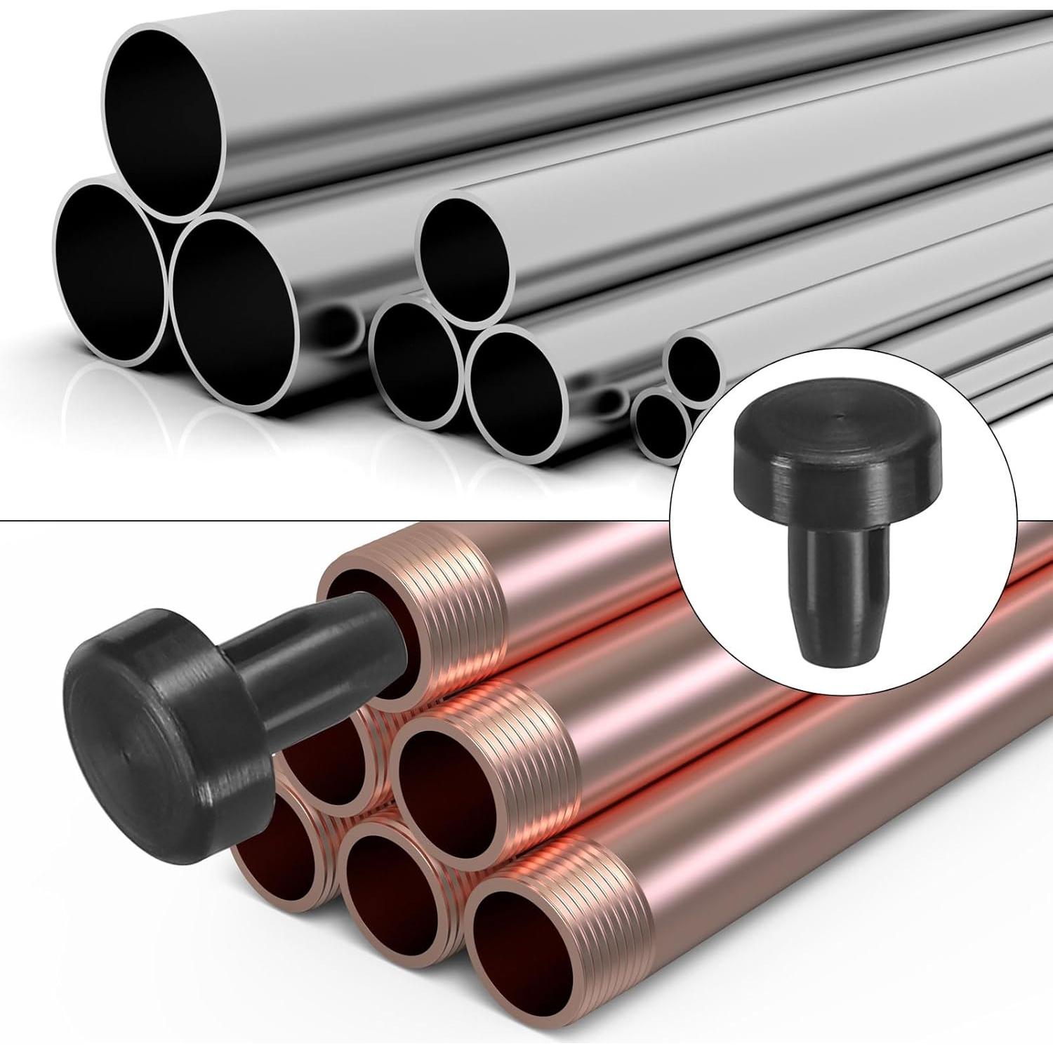 Tapones de Silicona PATIKIL T-Hole 2.5mm Negro - Paquete de 20