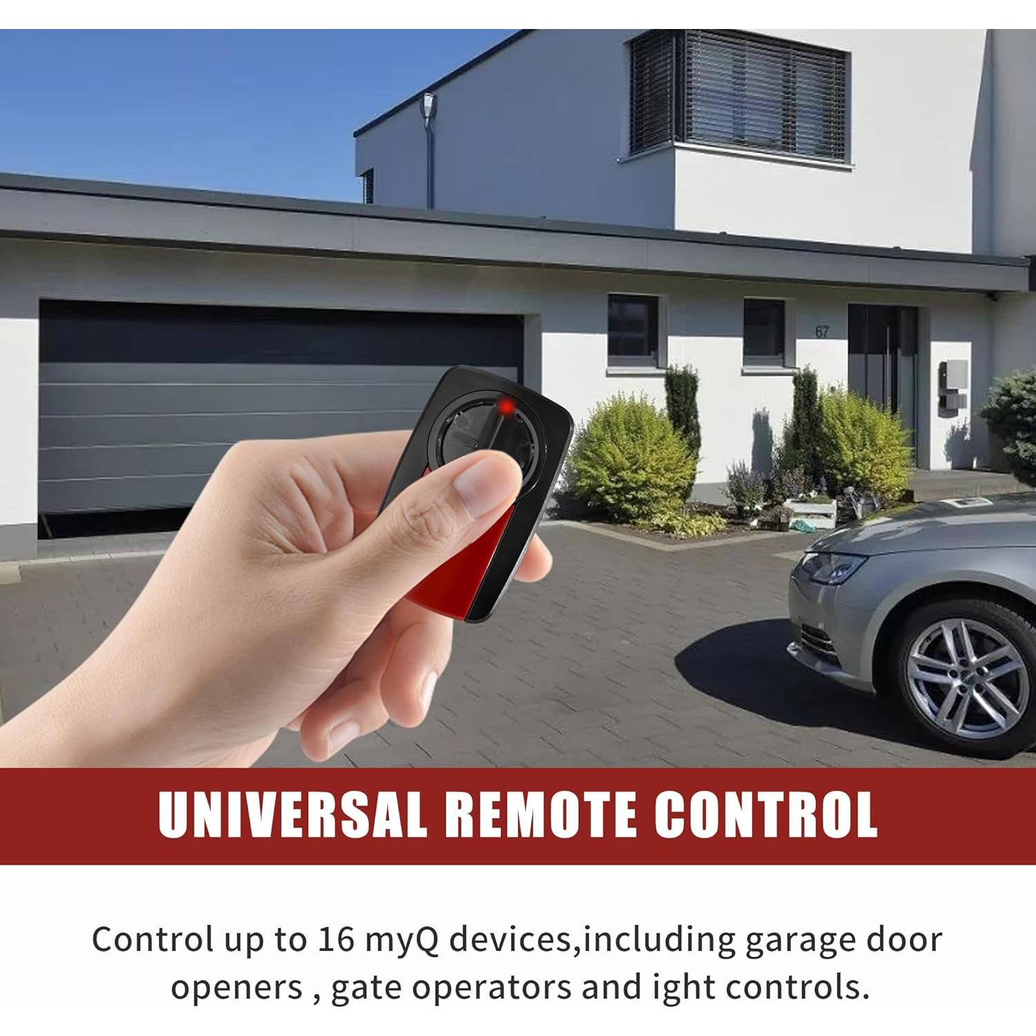 Control Remoto Universal Liftmaster 380UT para Garaje - Plata