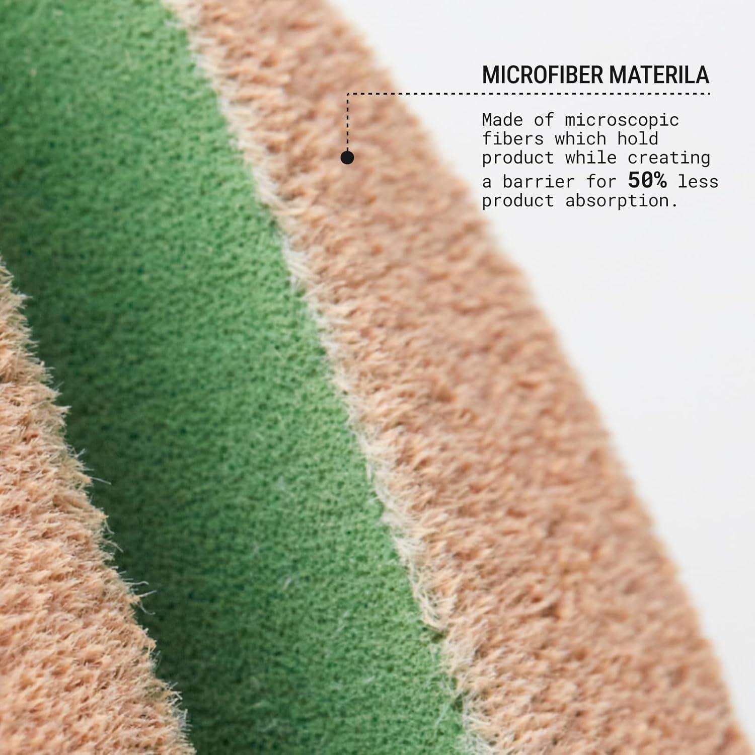 Esponja de Maquillaje JUNO & Co. Doble Capa Microfibra Verde