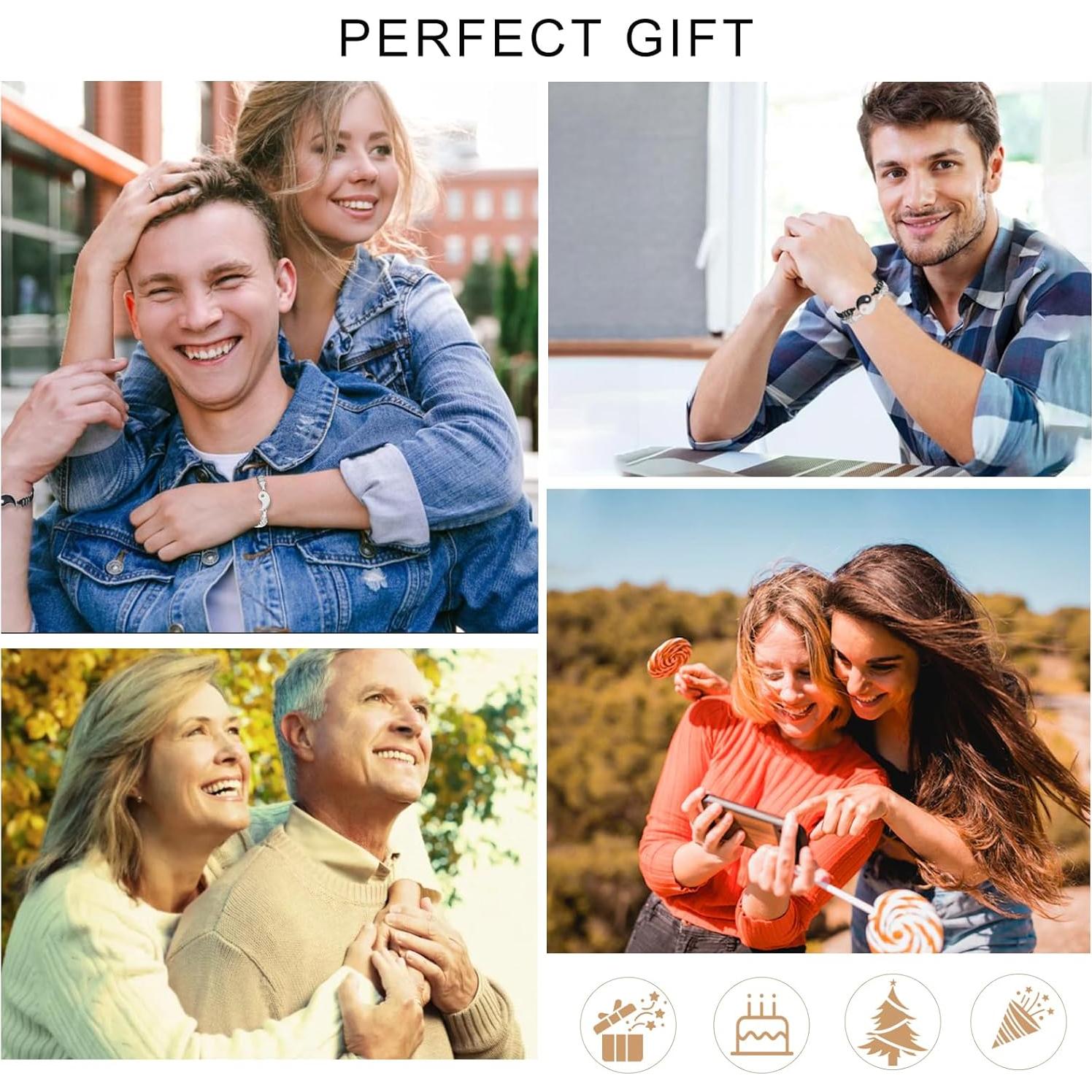 Pulseras de Amistad Yin Yang Ajustables ButiShop - Regalo Ideal