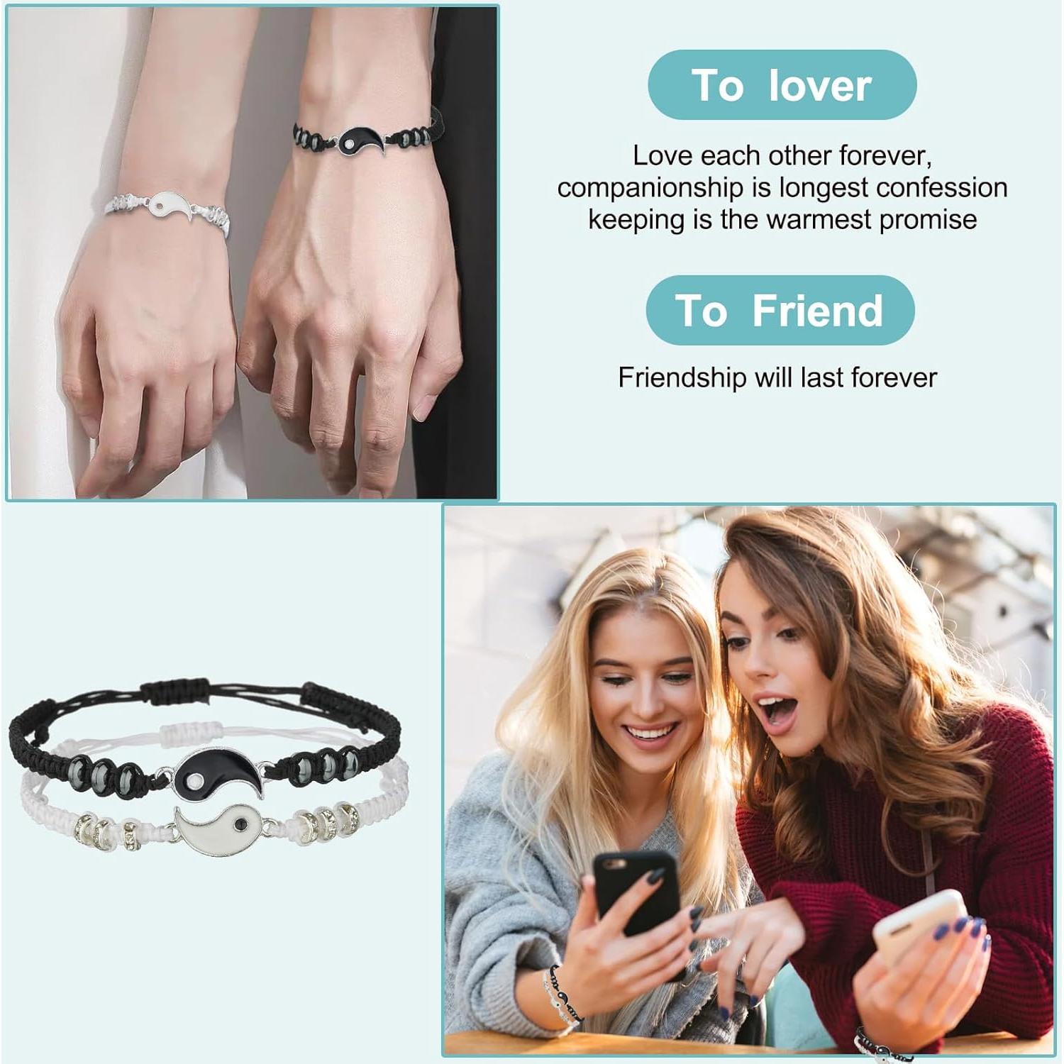 Pulseras de Amistad Yin Yang Ajustables ButiShop - Regalo Ideal