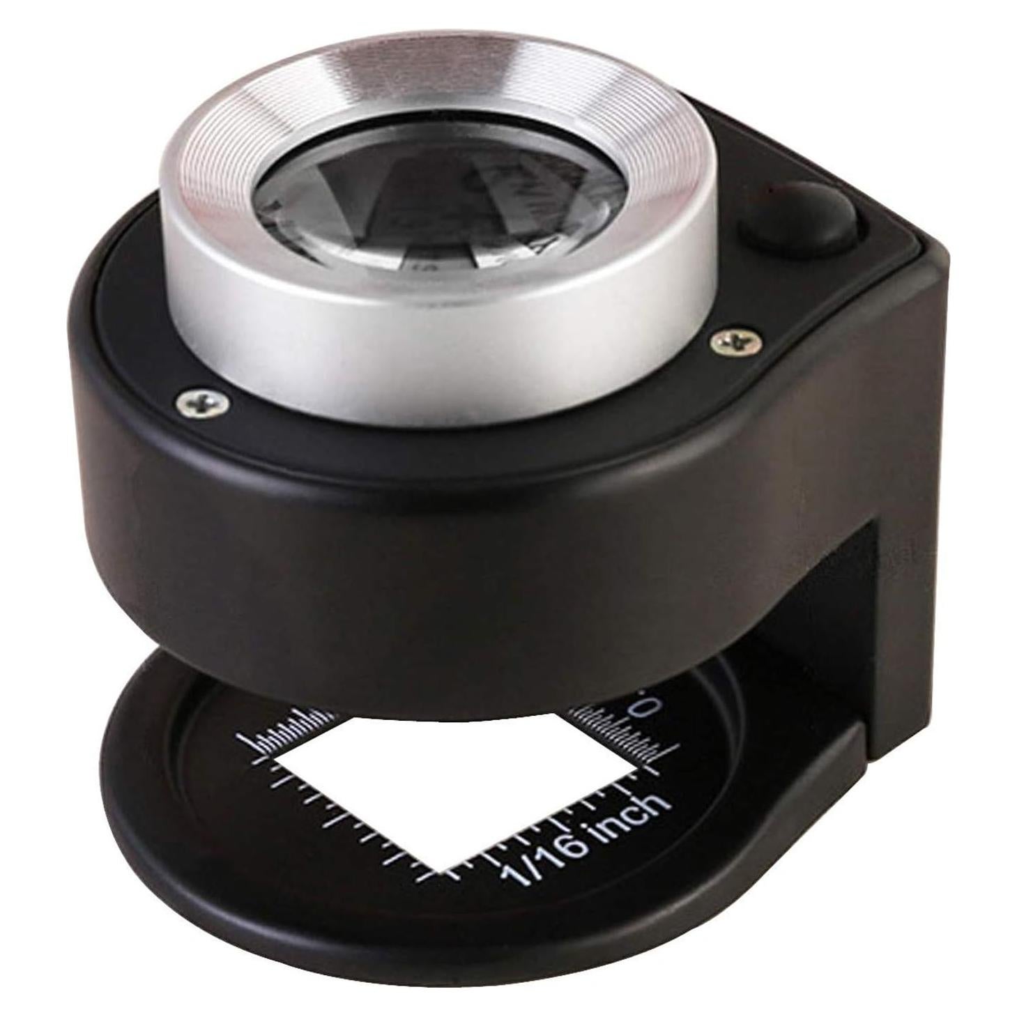 Lupa 30X Amoper con 6 luces LED y estuche negro