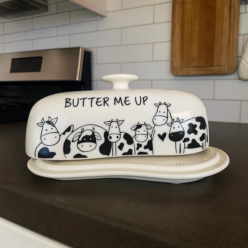 Plato para Mantequilla Lumicook Grande con Tapa de Acacia