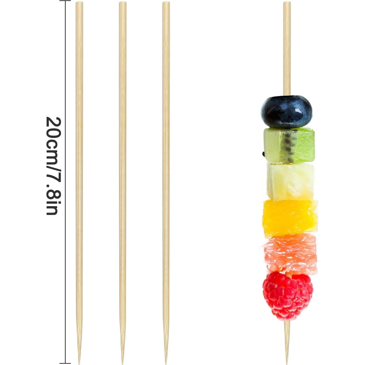 Palillos de Madera de Bambú 20 cm 100PCS CompoBambu