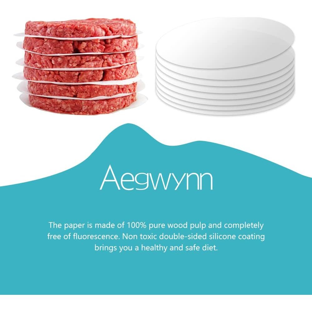 Papel Redondo para Hamburguesas Aegwynn 10 cm 300 Pcs Antiadherente