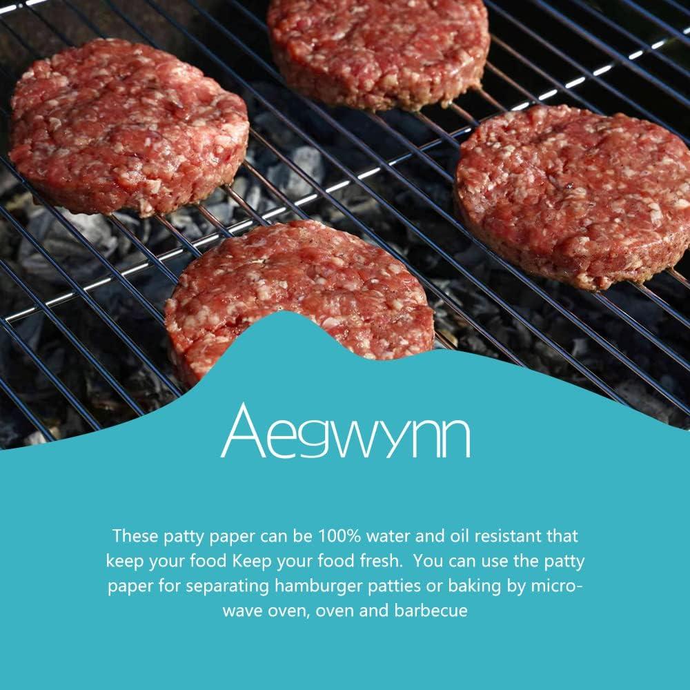 Papel Redondo para Hamburguesas Aegwynn 10 cm 300 Pcs Antiadherente