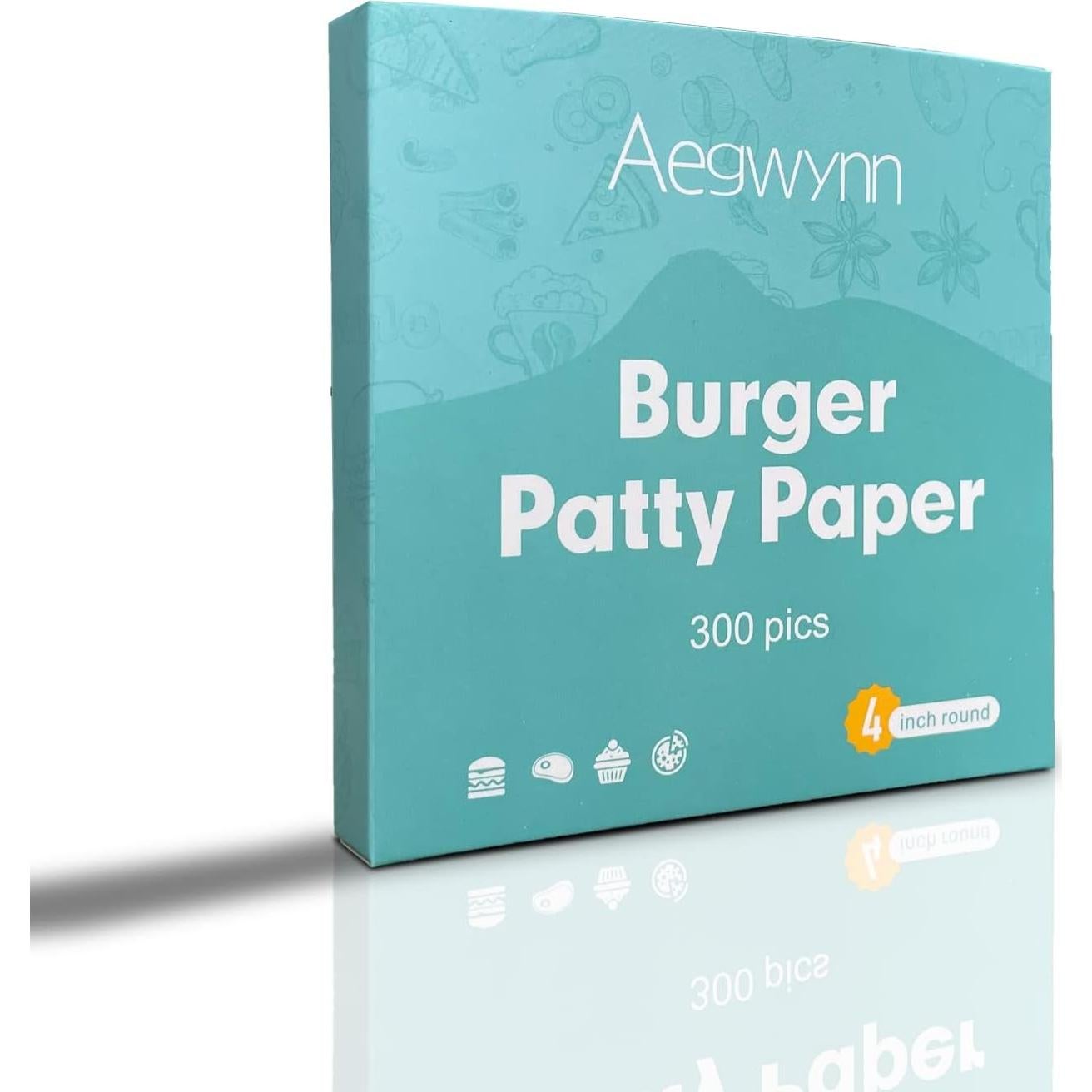 Papel Redondo para Hamburguesas Aegwynn 10 cm 300 Pcs Antiadherente