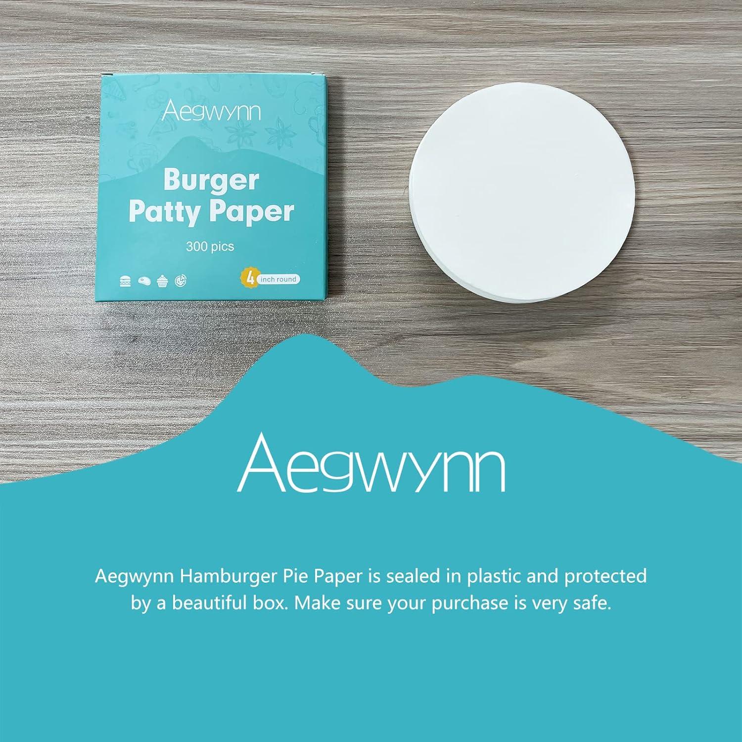 Papel Redondo para Hamburguesas Aegwynn 10 cm 300 Pcs Antiadherente