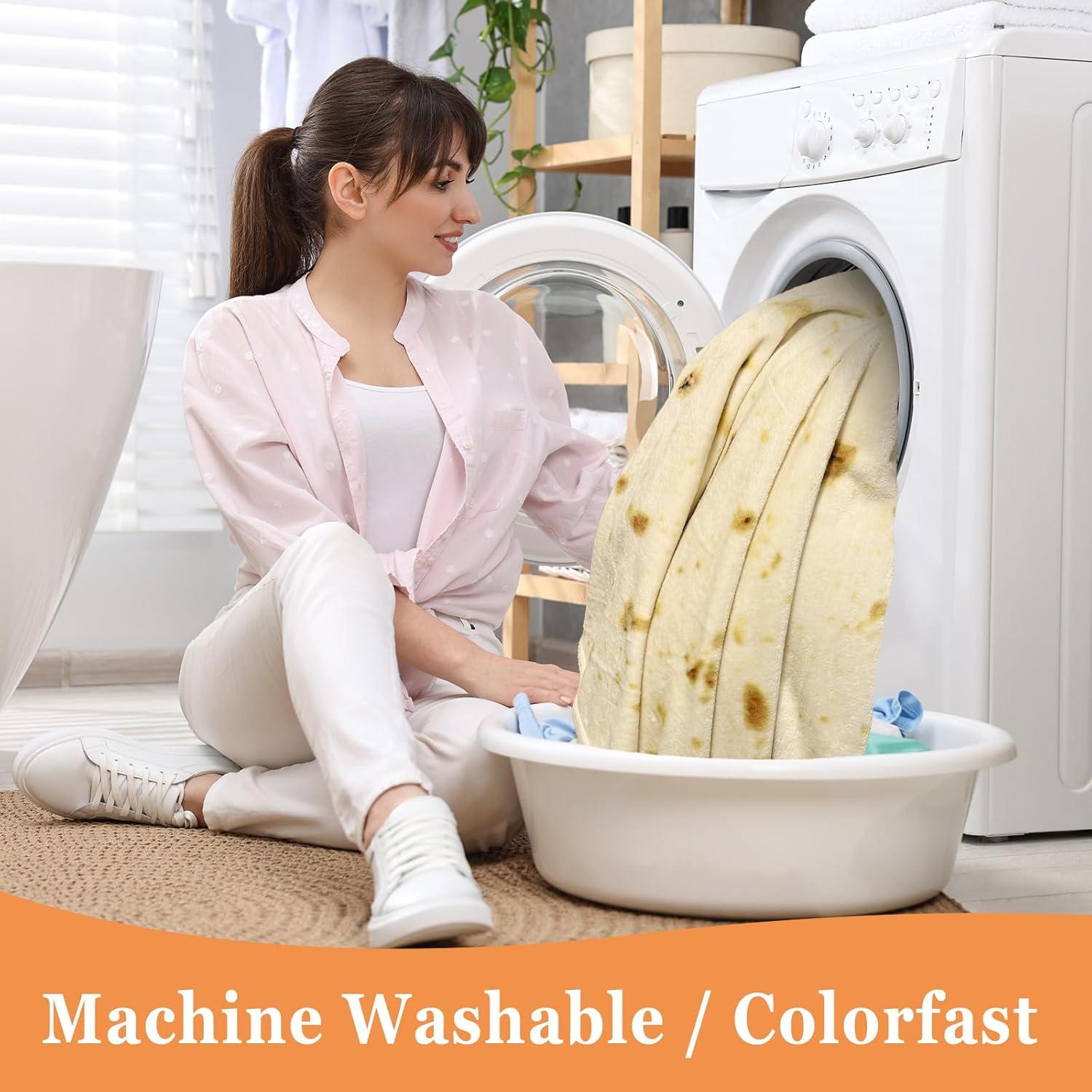 Manta Tortilla Bcareself Doble Cara 152 cm Beige Franela