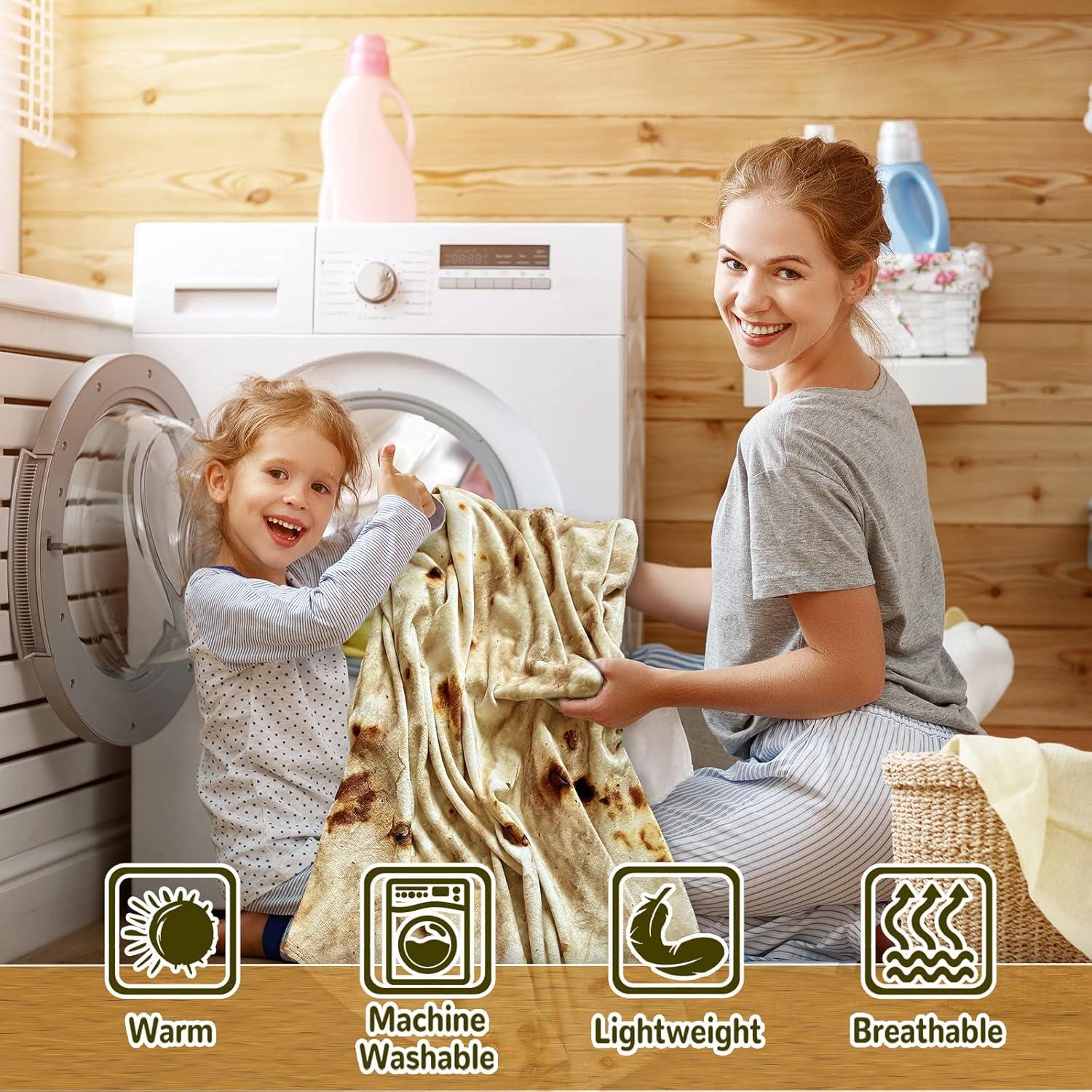 Manta Tortilla Bcareself Doble Cara 152 cm Beige Franela