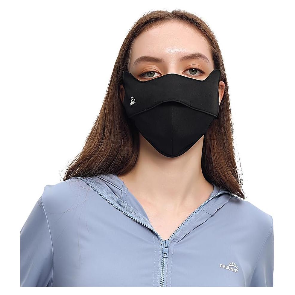 Cubierta Facial Solar UPF 50+ para Mujeres - Transpirable y Enfriamiento