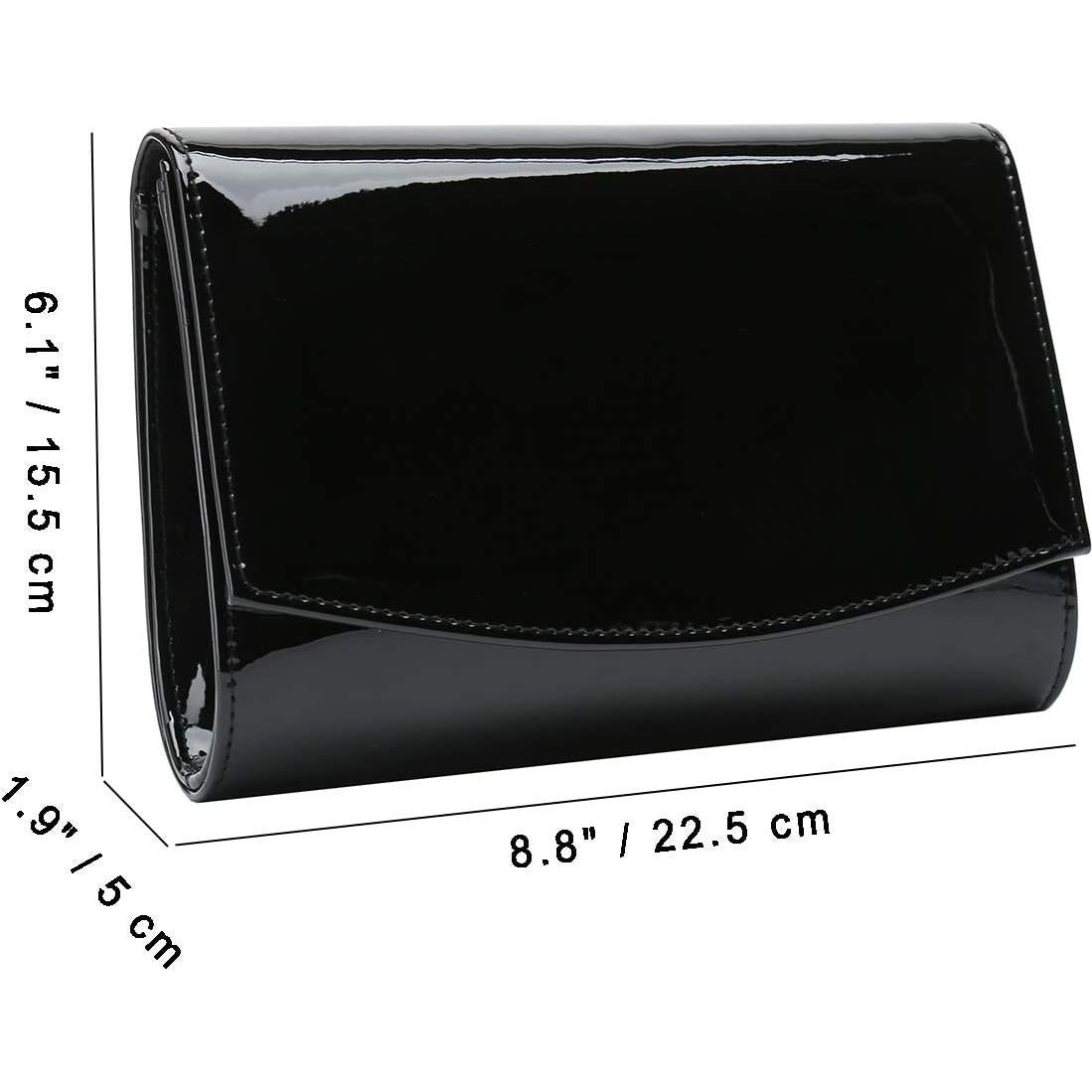 Bolso de Mano de Piel Vegana Charming Tailor Negro 22.4x15.5cm