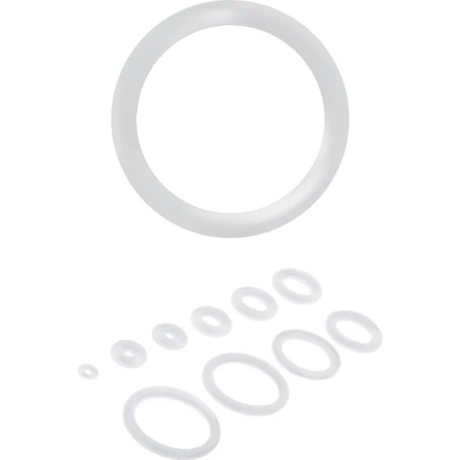 Anillos O de Caucho Blanco Satix 20PCS 0 Gauge 8mm Piercing