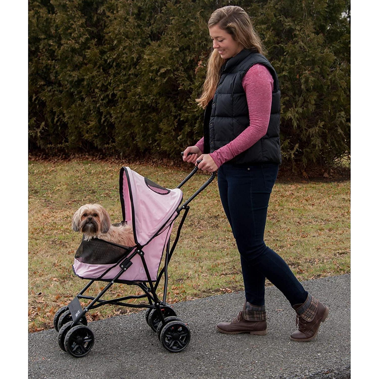 Carrito para Mascotas Pet Gear Lite Plus Rosa Claro 4.1 kg