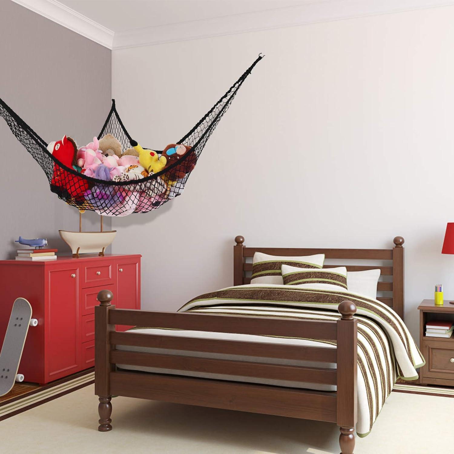 Hamaca de Juguetes KOHUIJOO Negra 177.8 cm para Peluches