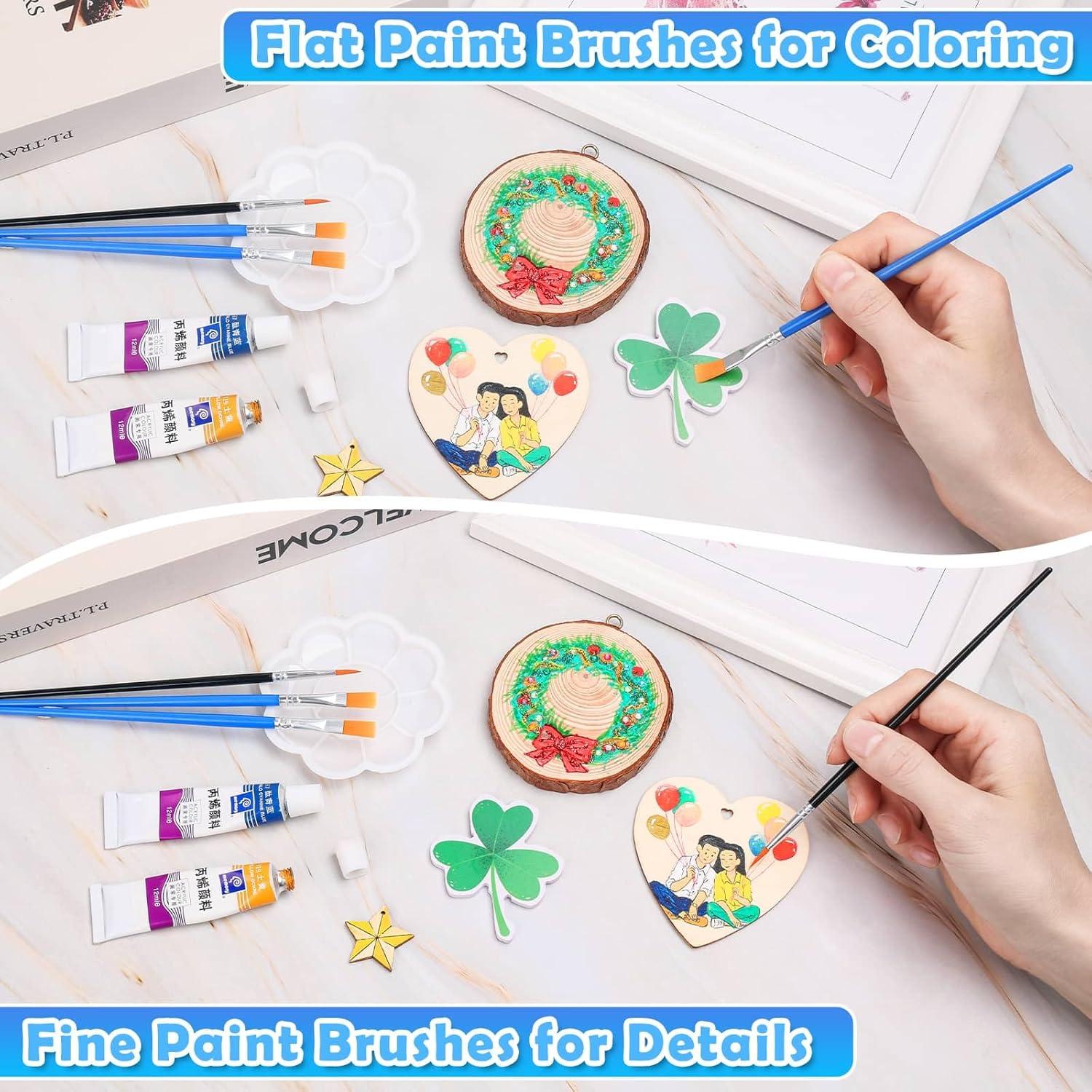 Juego de 70 Pinceles de Pintura Anezus para Niños - Nylon