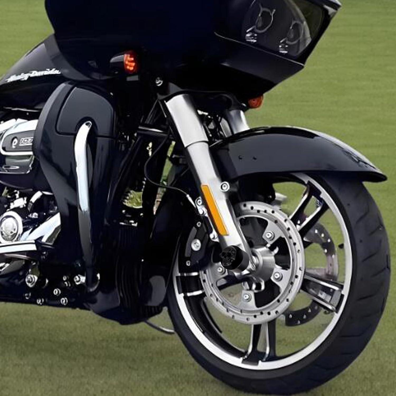 Cubierta de Tuerca de Eje Lunsom Calavera Aluminio Negra 56x46mm