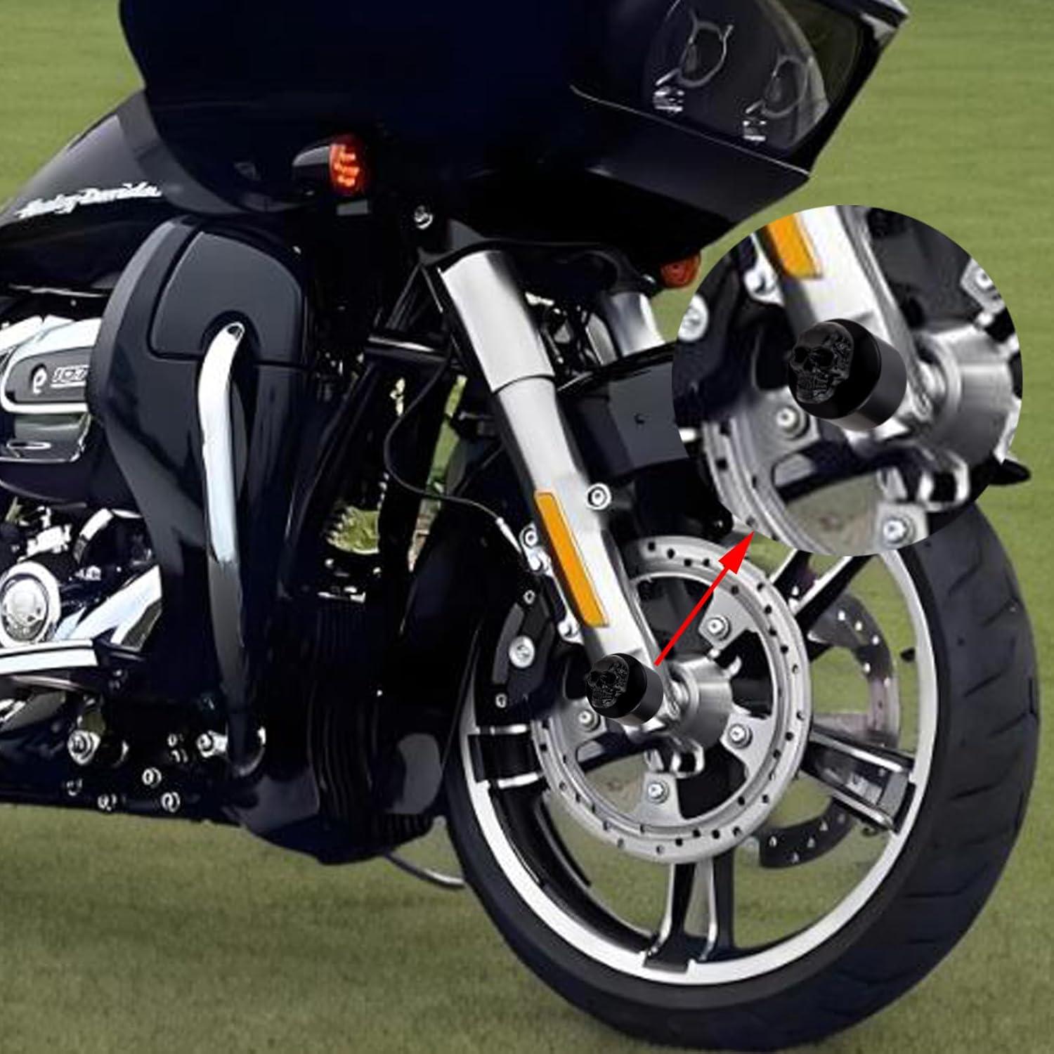 Cubierta de Tuerca de Eje Lunsom Calavera Aluminio Negra 56x46mm