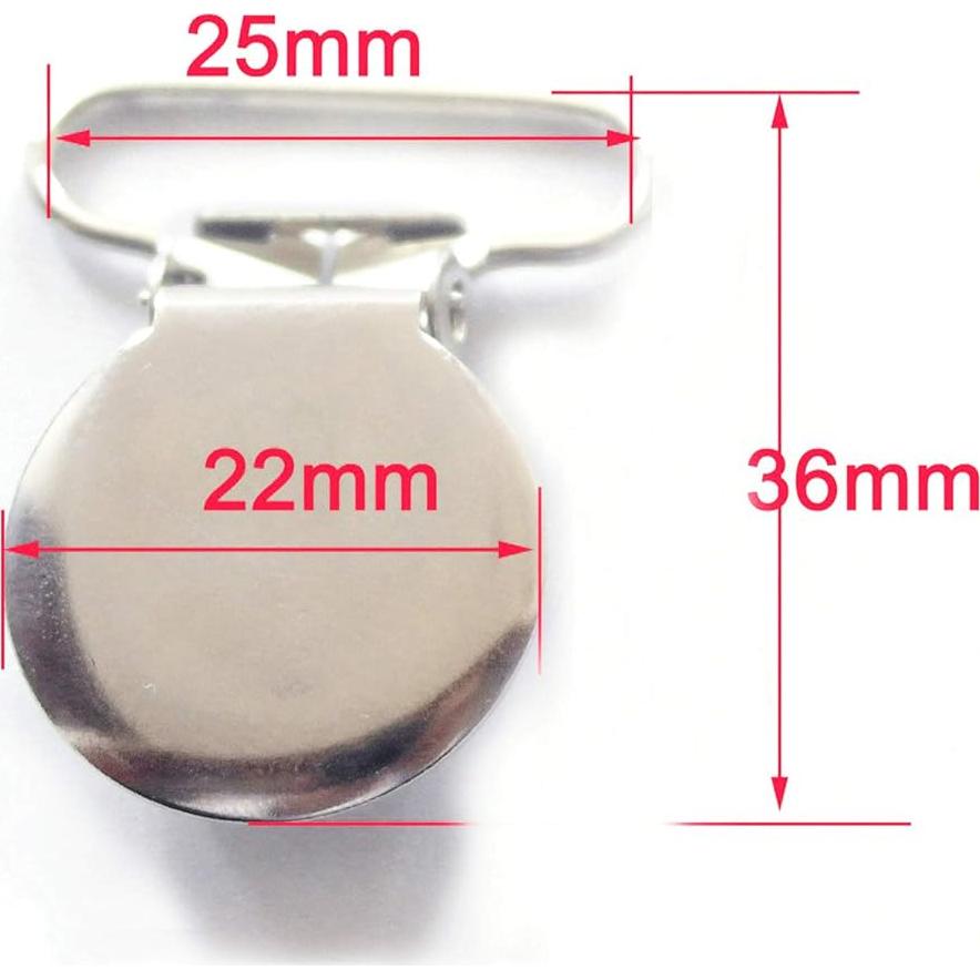 Clips de Suspensión Plateados Sutoyuen 10pcs 2.54cm