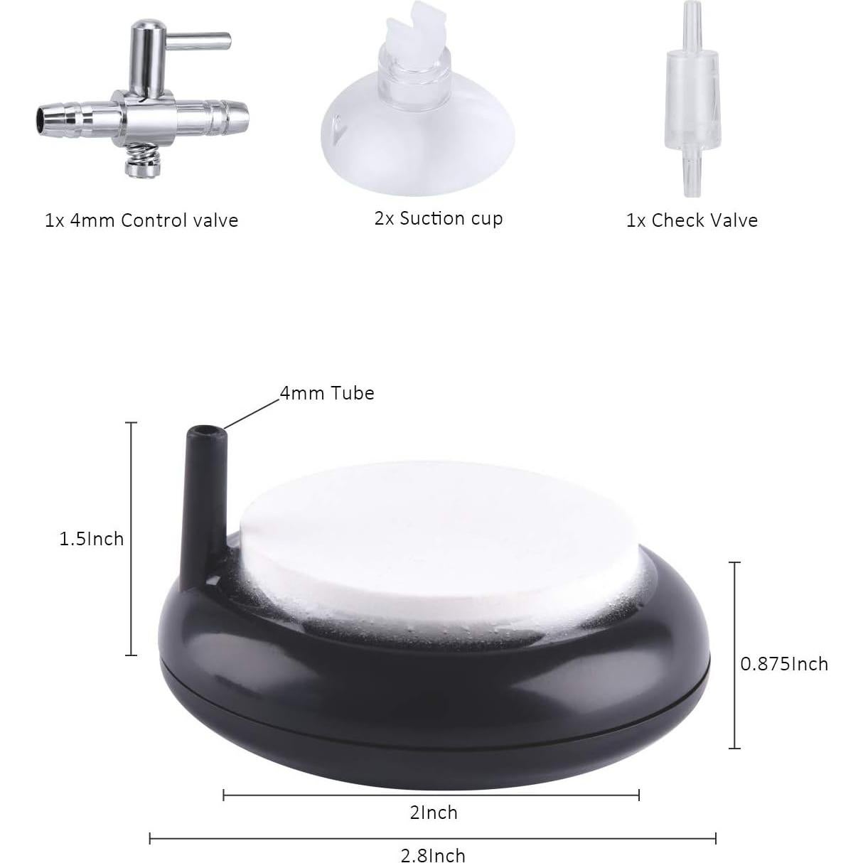 Disco de aire nano Carefree Fish 5.08 cm para acuario