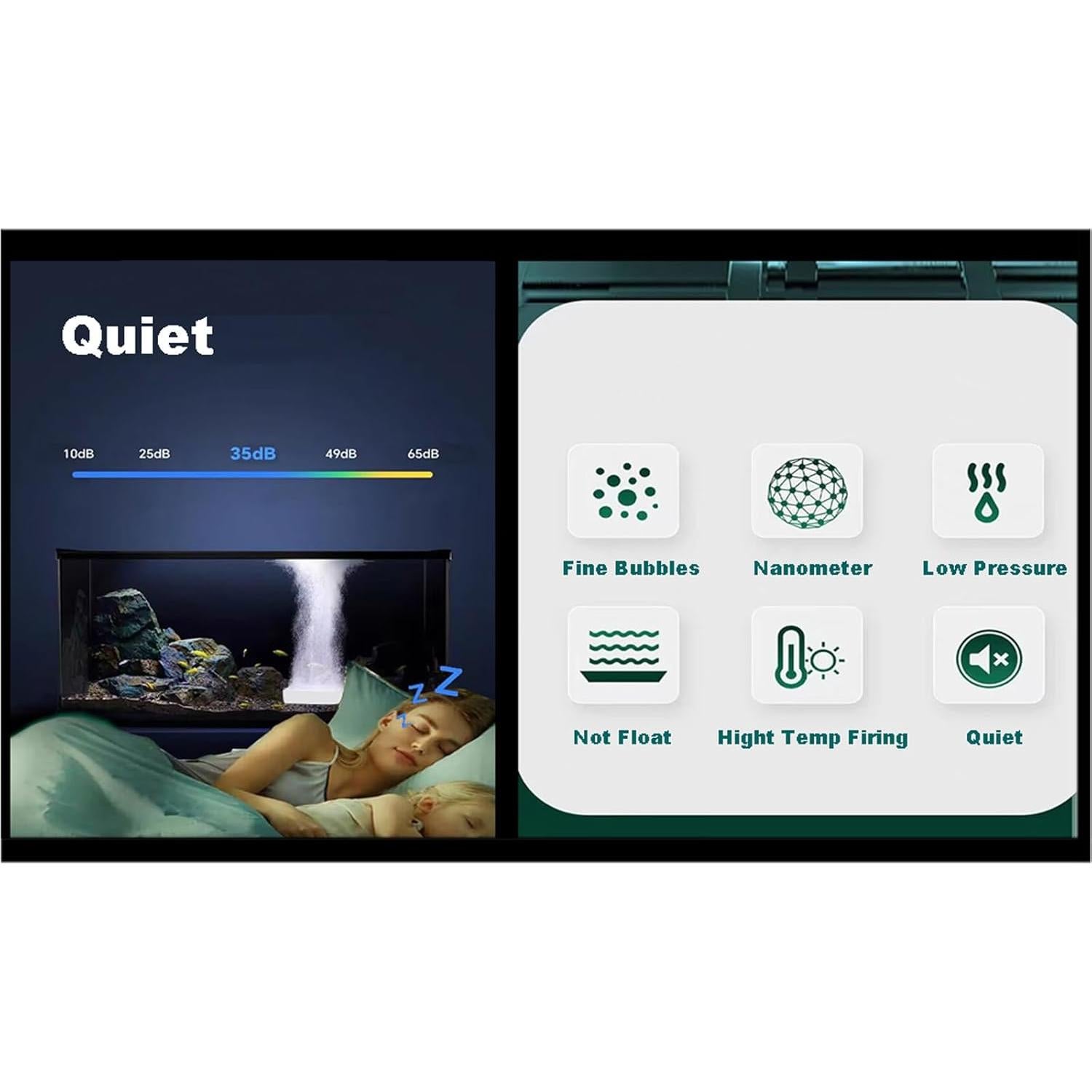 Disco de aire nano Carefree Fish 5.08 cm para acuario