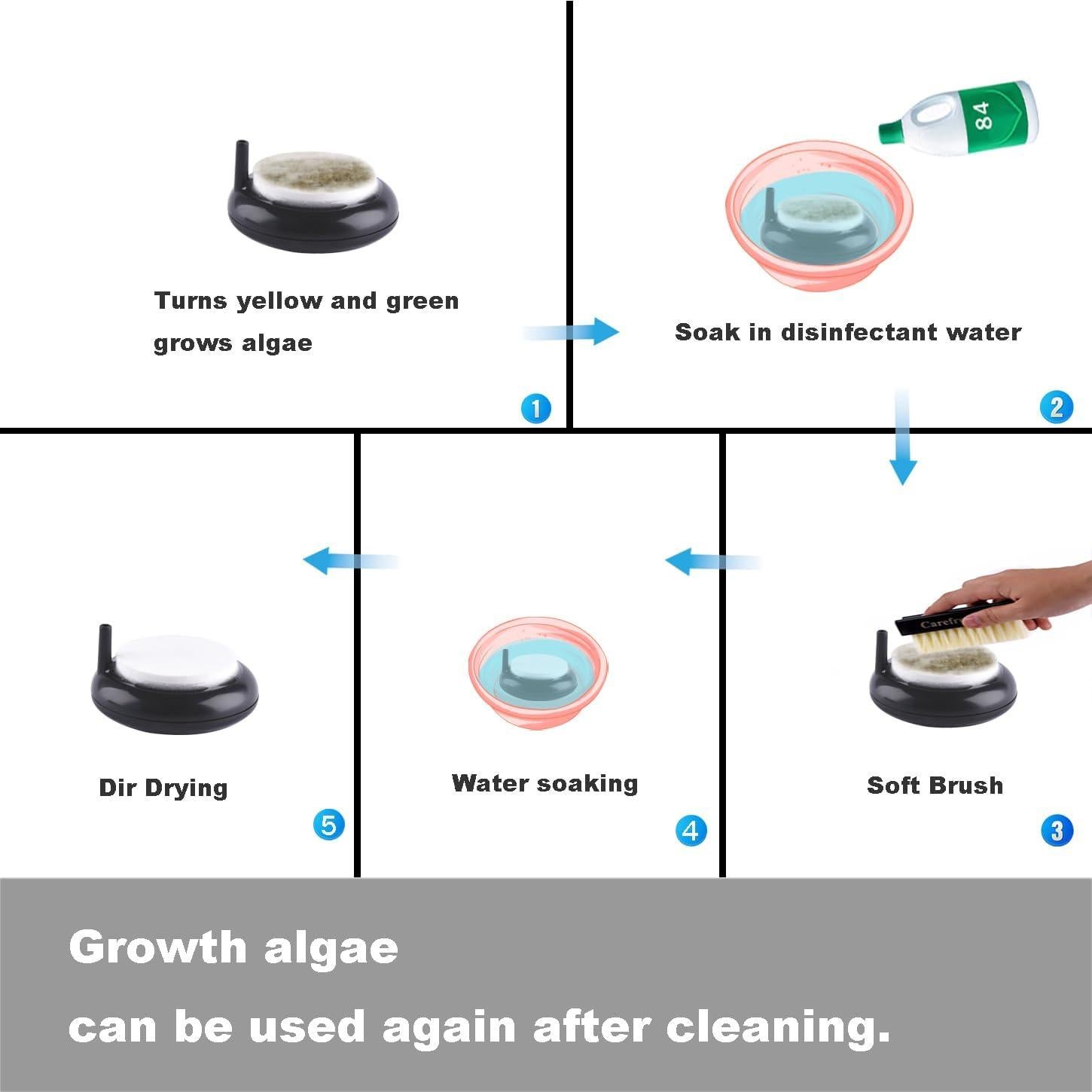 Disco de aire nano Carefree Fish 5.08 cm para acuario