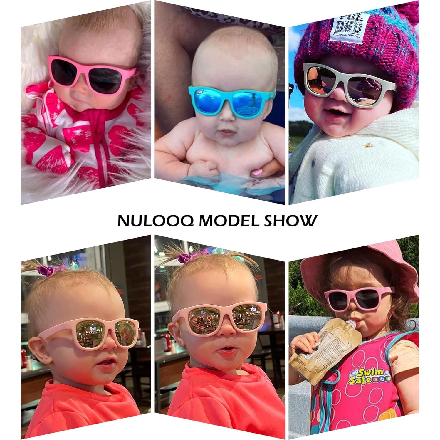 Gafas de sol polarizadas NULOOQ para bebés 0-24 meses