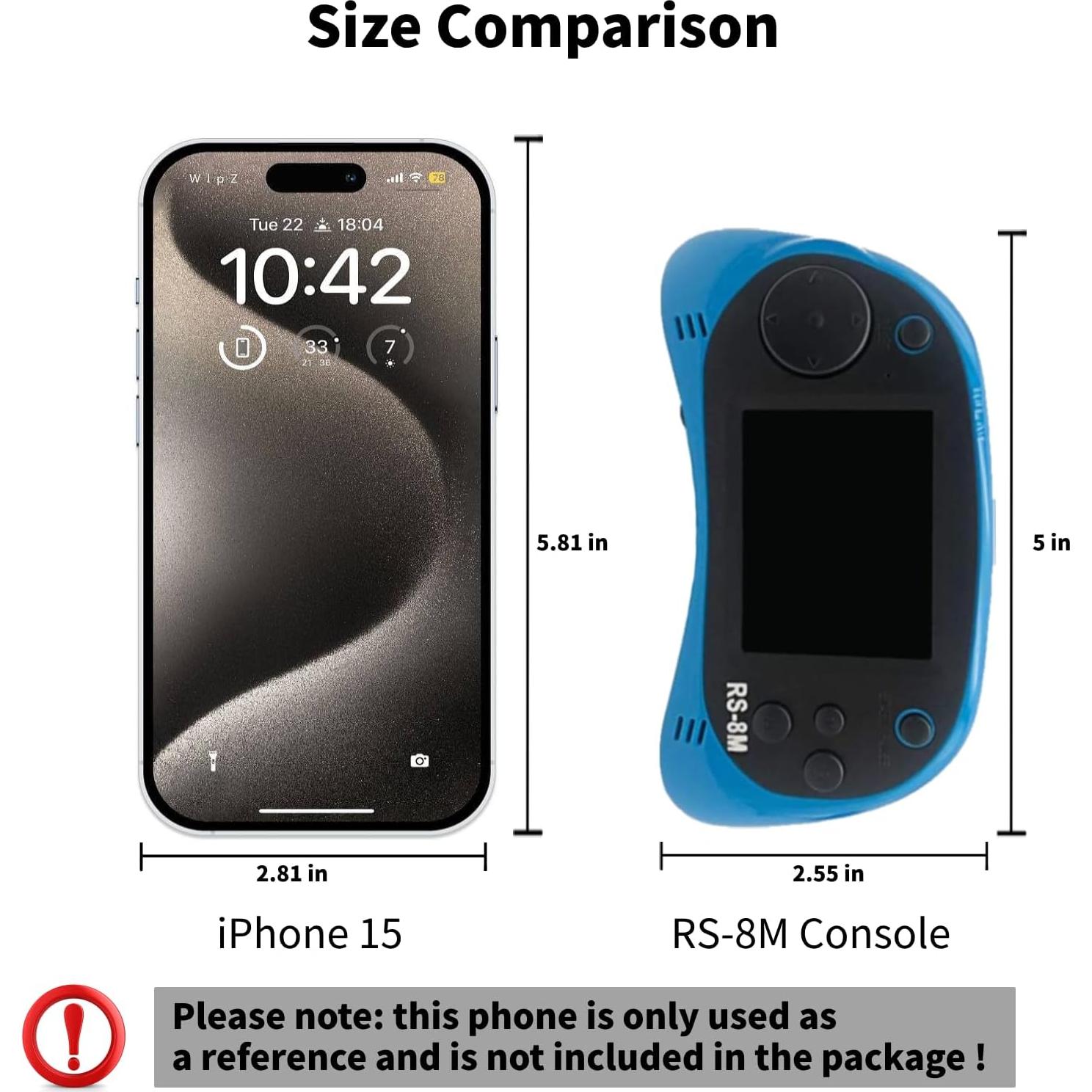 Consola de Juegos Portátil EASEGMER 16 Bits 220 Juegos HD Azul