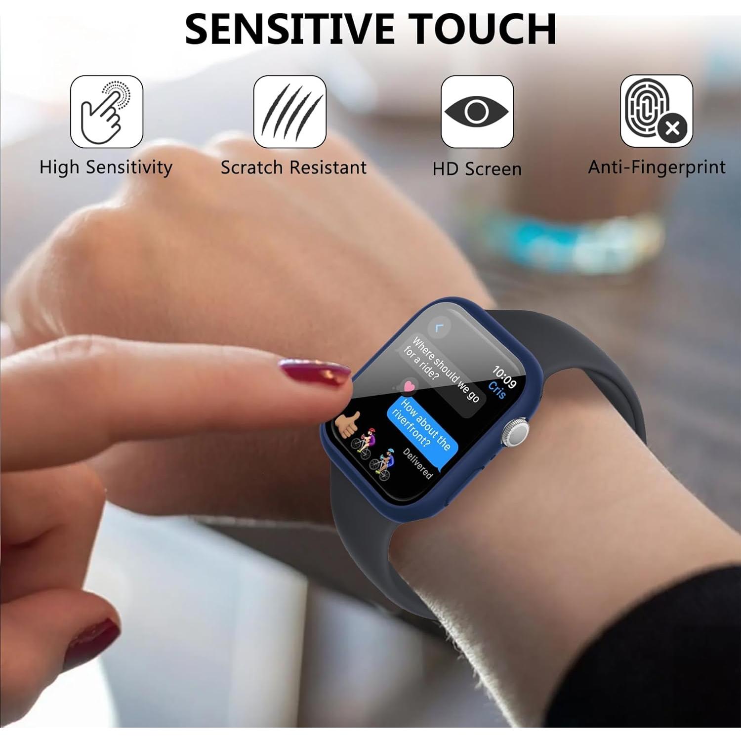 Paquete de 20 fundas para Apple Watch 40mm con vidrio templado