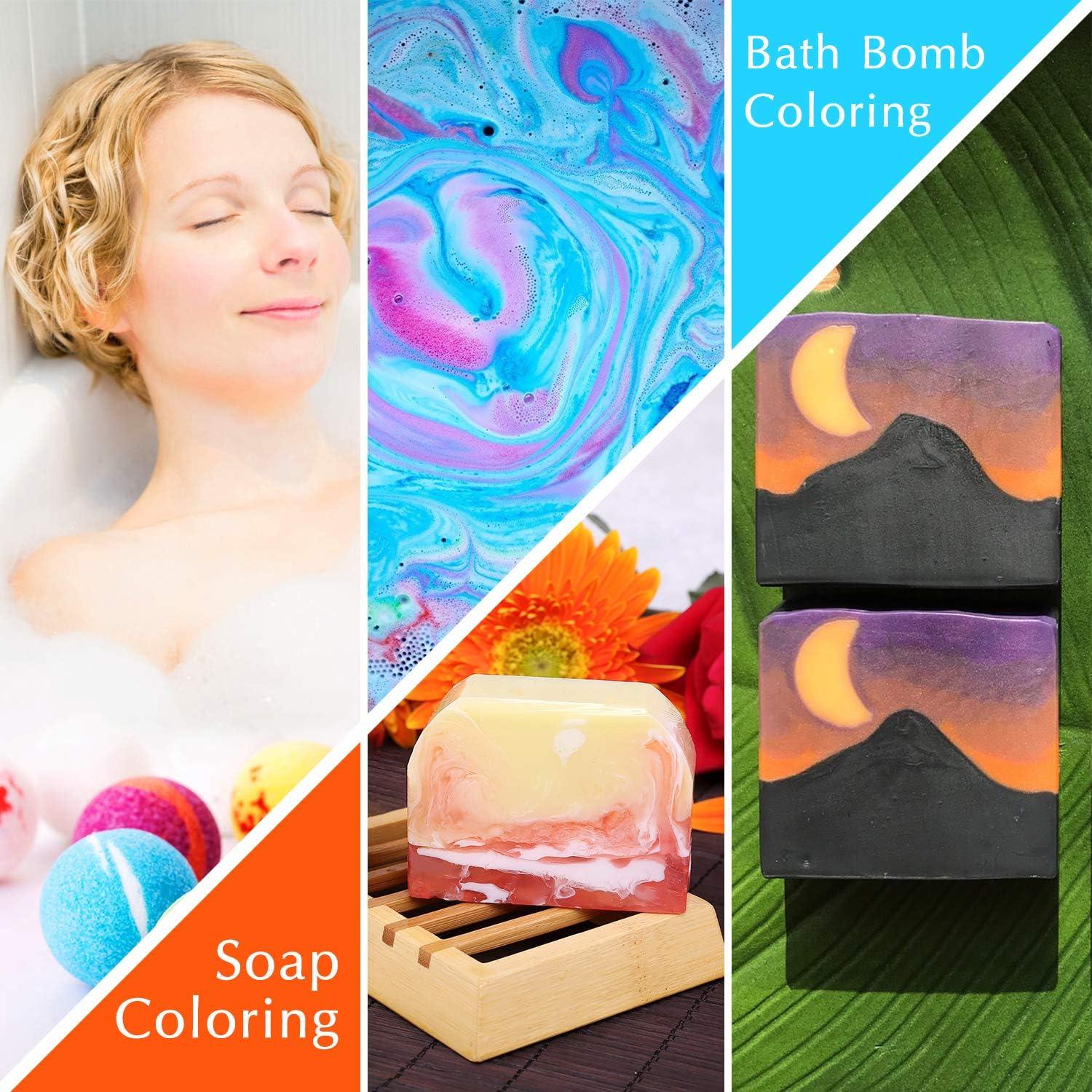 Kit de Moldes para Bombas de Baño Limino 12 Piezas con Colorantes