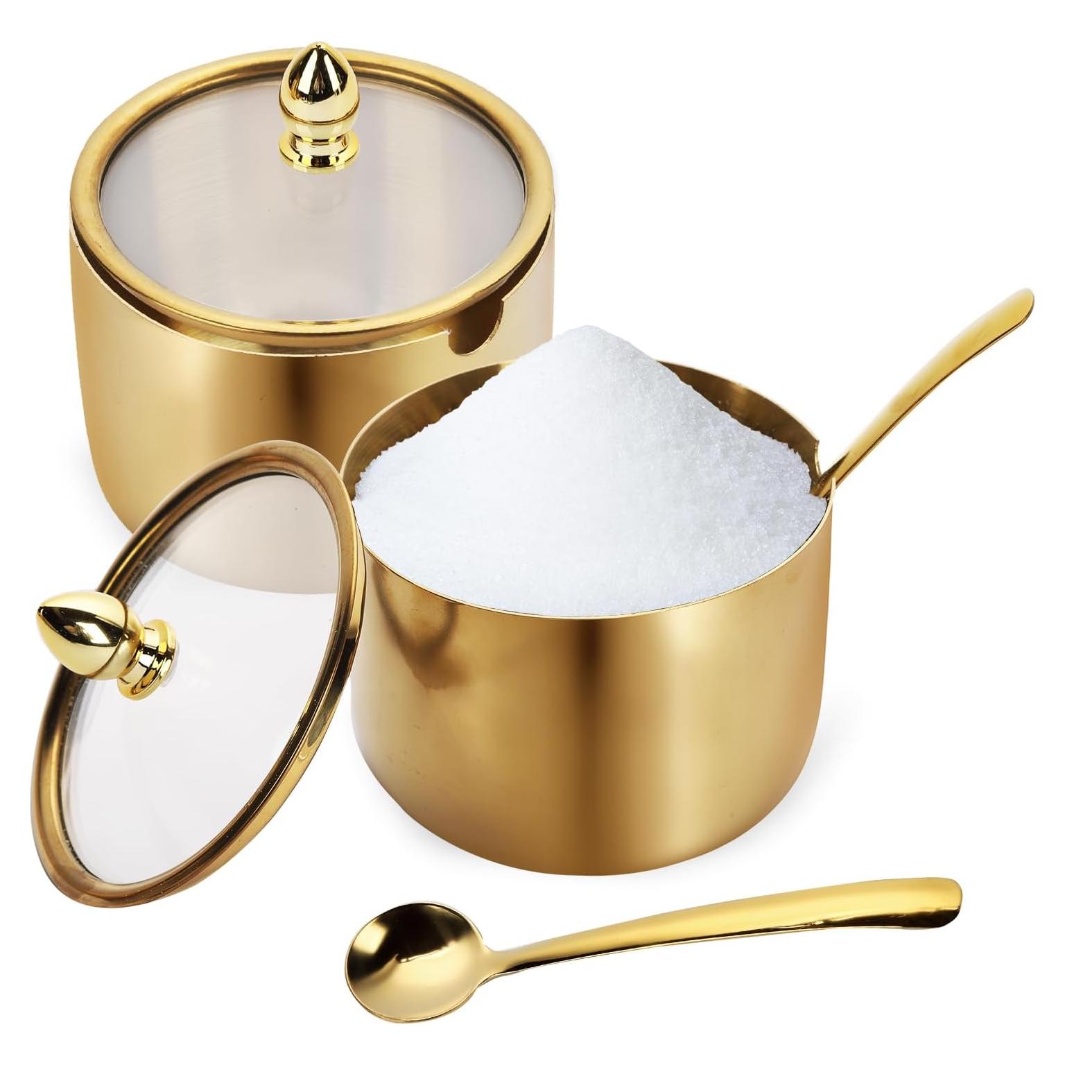 Juego de 2 Cajas de Sazonadores Hewnda Acero Inoxidable 300ml