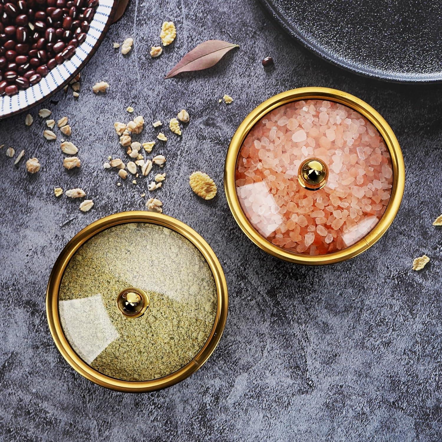 Juego de 2 Cajas de Sazonadores Hewnda Acero Inoxidable 300ml