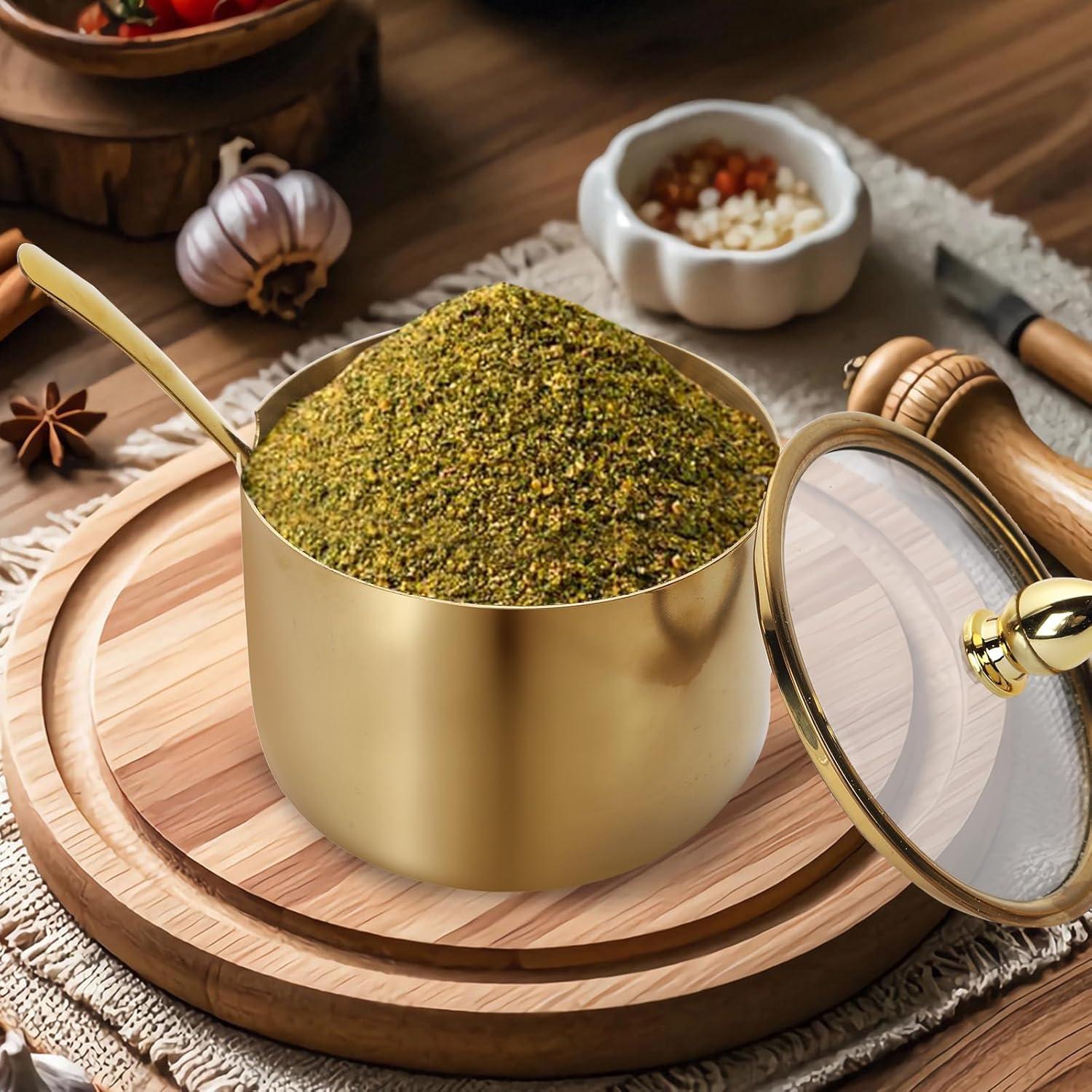 Juego de 2 Cajas de Sazonadores Hewnda Acero Inoxidable 300ml