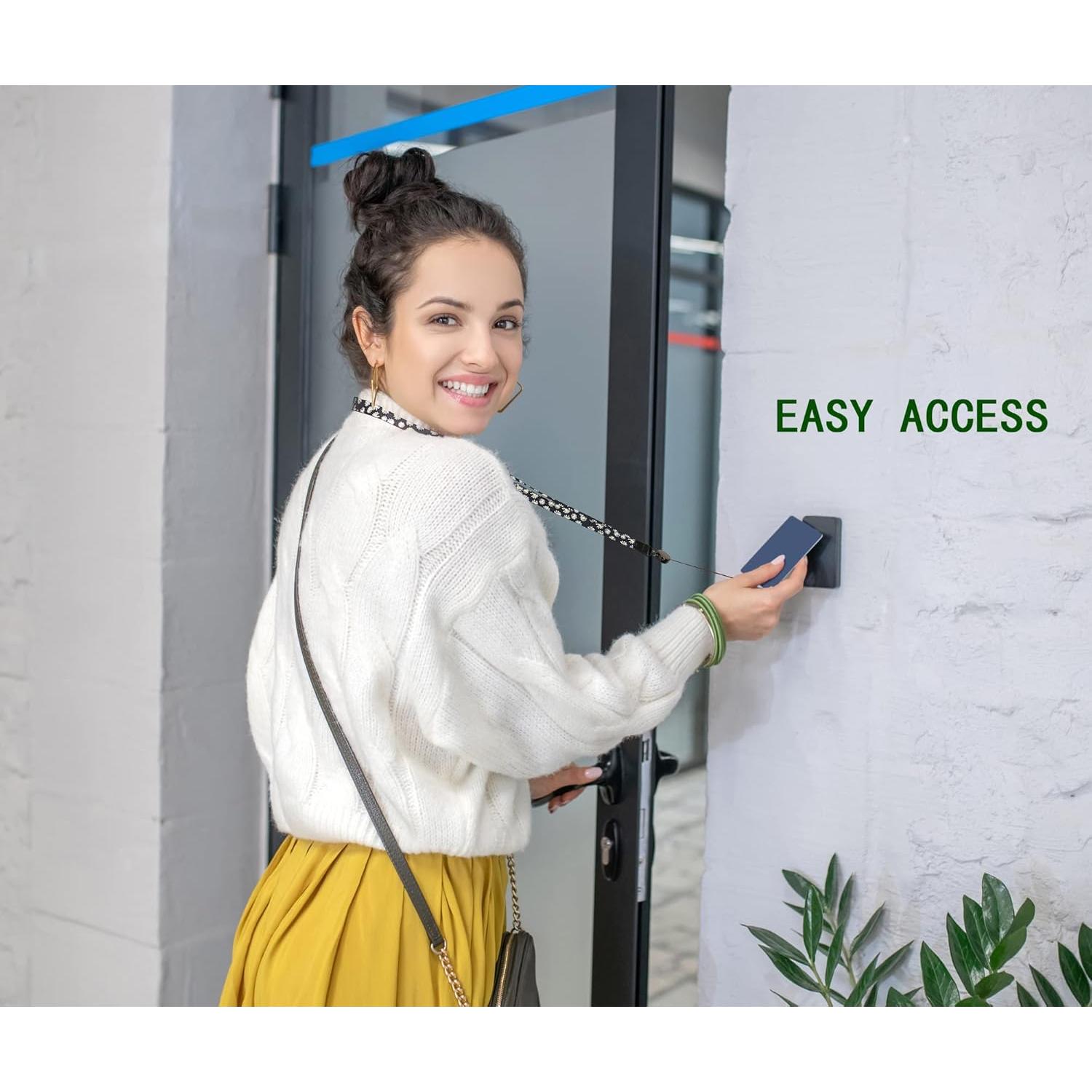 Lanyard Retráctil COOKOOKY con Soporte Impermeable 2 Piezas