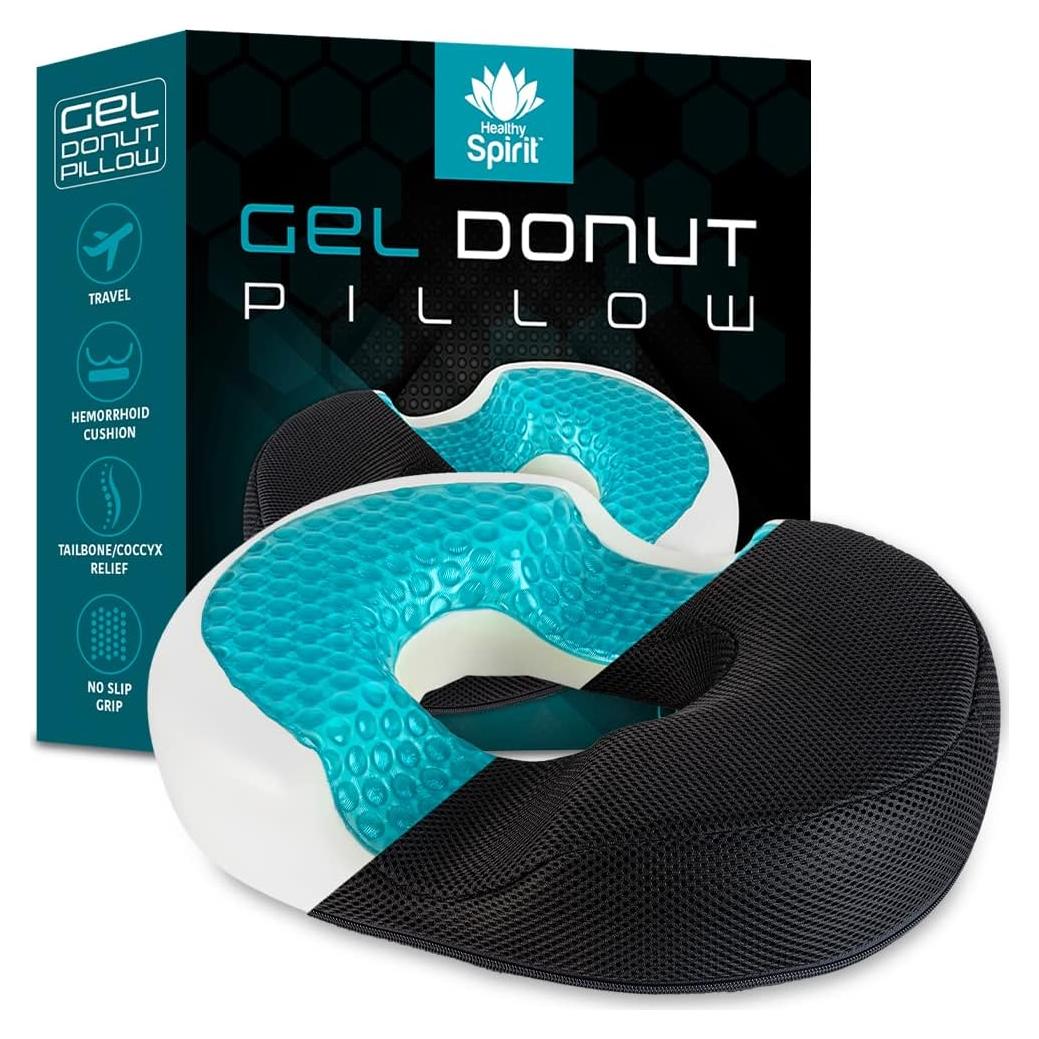 Almohada de Gel en Forma de Donut Healthy Spirit - Alivio Coccix