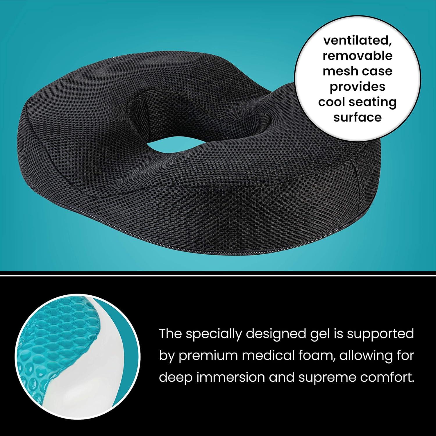Almohada de Gel en Forma de Donut Healthy Spirit - Alivio Coccix
