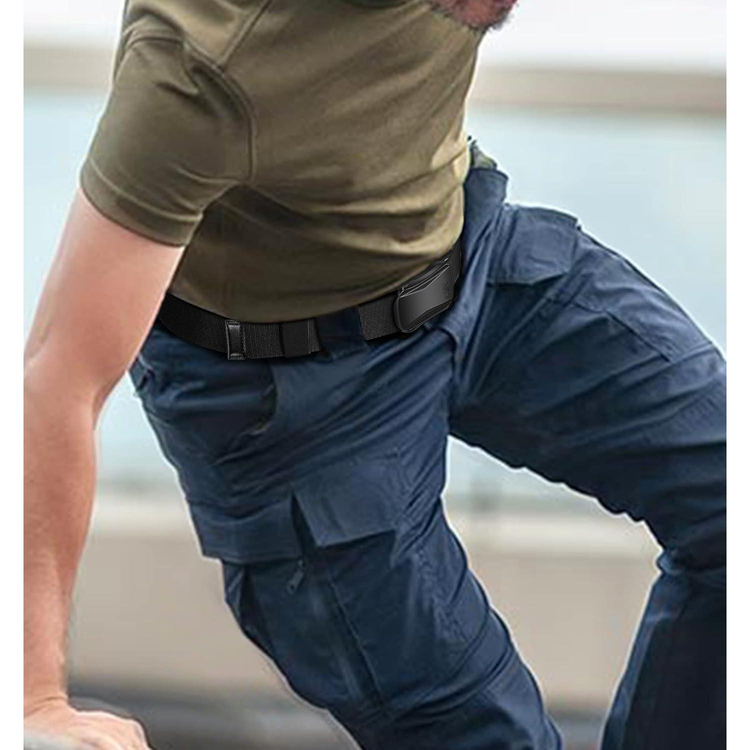 Cinturón KEMISANT Táctico Militar Ajustable 3,81 cm Negro