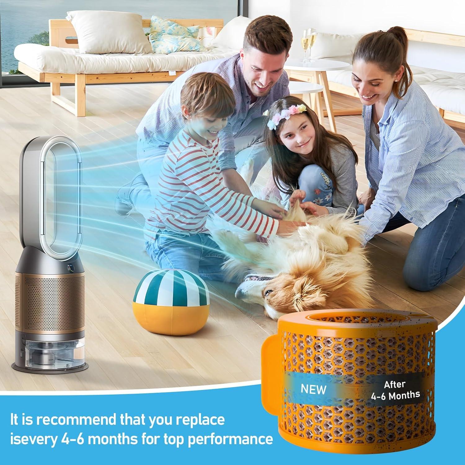 Filtro de Reemplazo de Carbono para Purificador Dyson PH01 PH02 PH03 PH04 PH3A