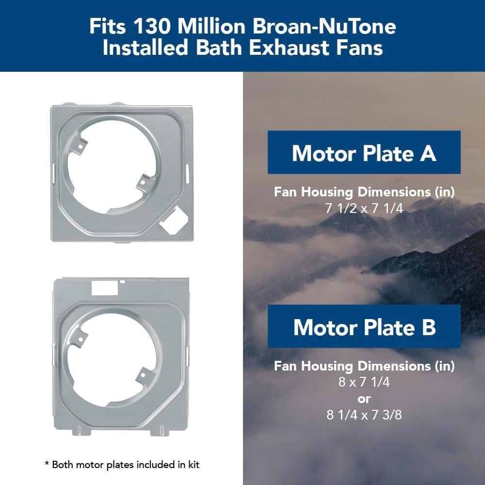 Motor de Reemplazo Broan-NuTone BKR60 para Ventilador de Baño 60 CFM