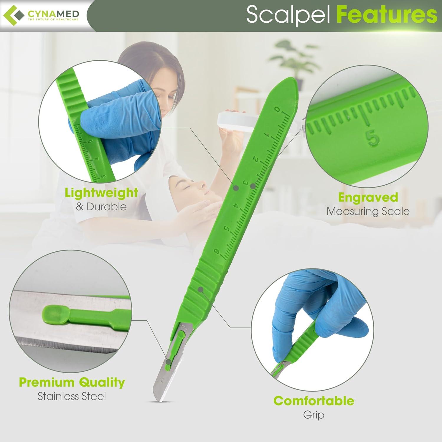 Cuchillas de Dermaplaning No.10R Surgical Design - Exfoliantes Estériles