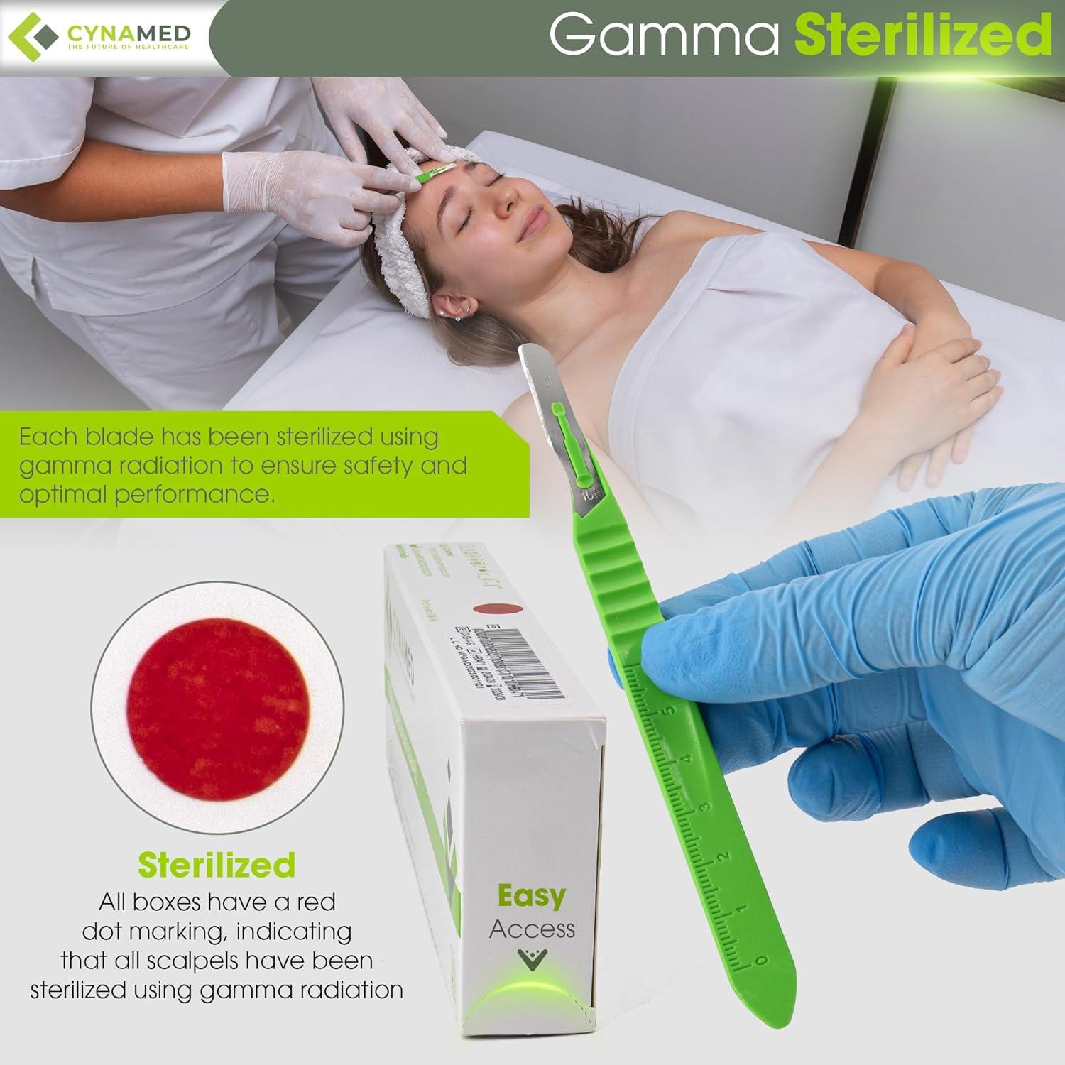 Cuchillas de Dermaplaning No.10R Surgical Design - Exfoliantes Estériles