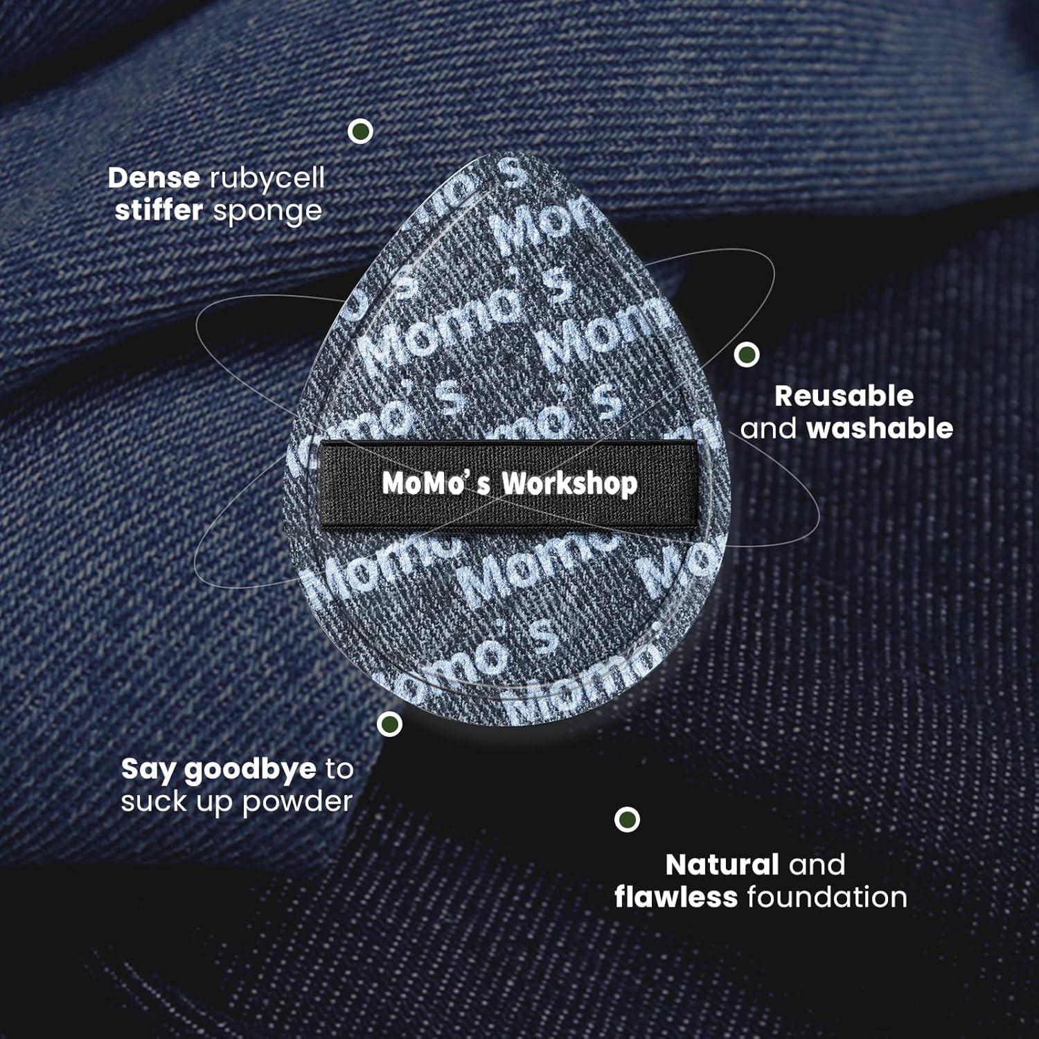 Esponja de Maquillaje Grande Taller de Momo - Puff de Espuma Negra