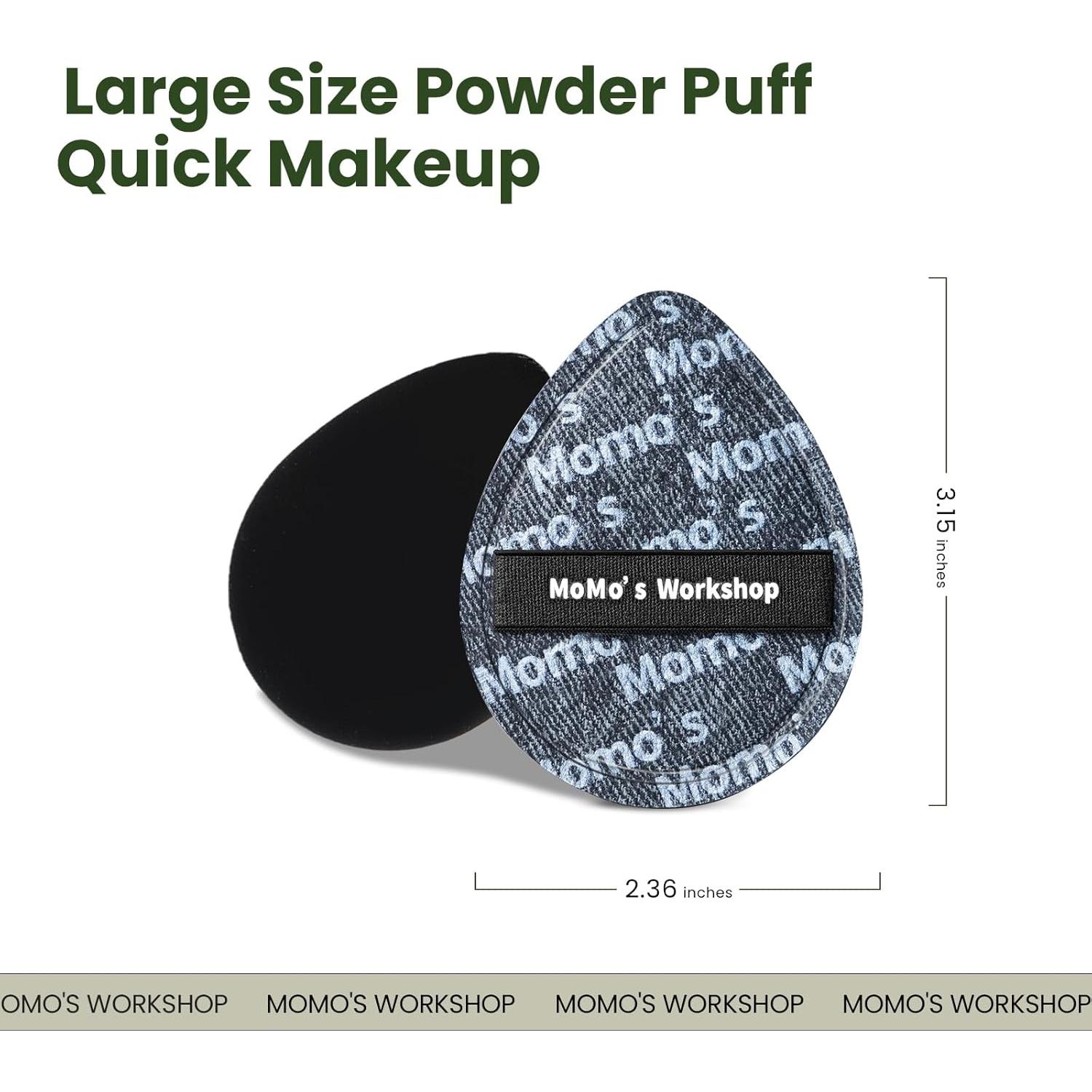 Esponja de Maquillaje Grande Taller de Momo - Puff de Espuma Negra