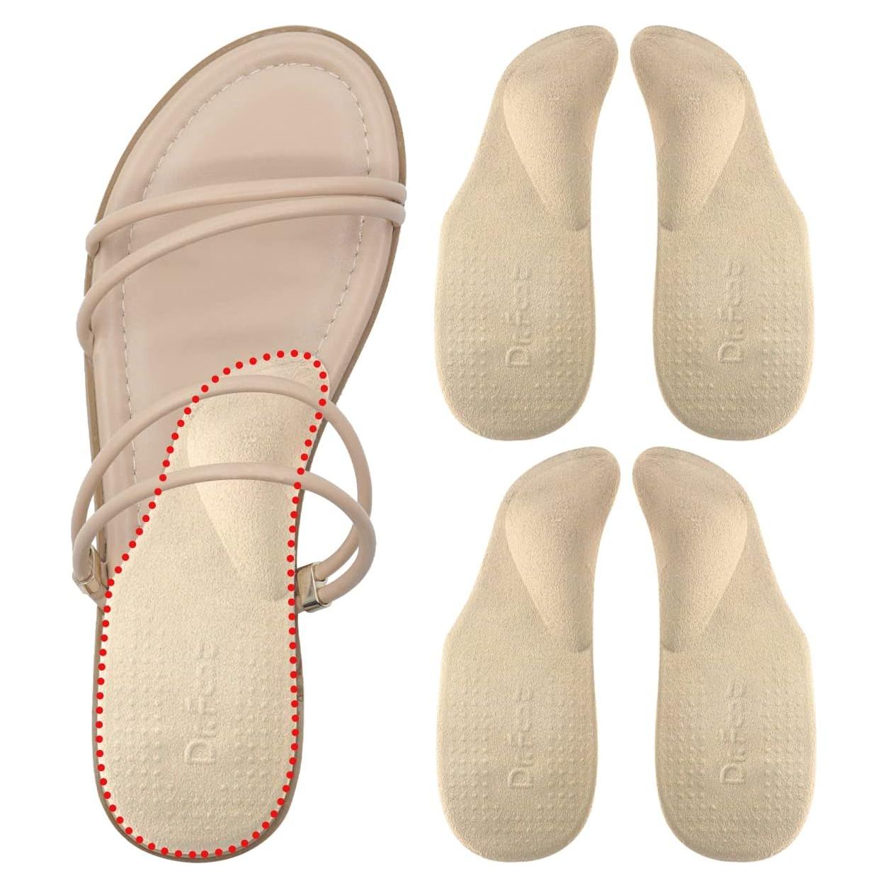 Insertos para zapatos Dr. Foot con soporte de arco - Pequeño Beige