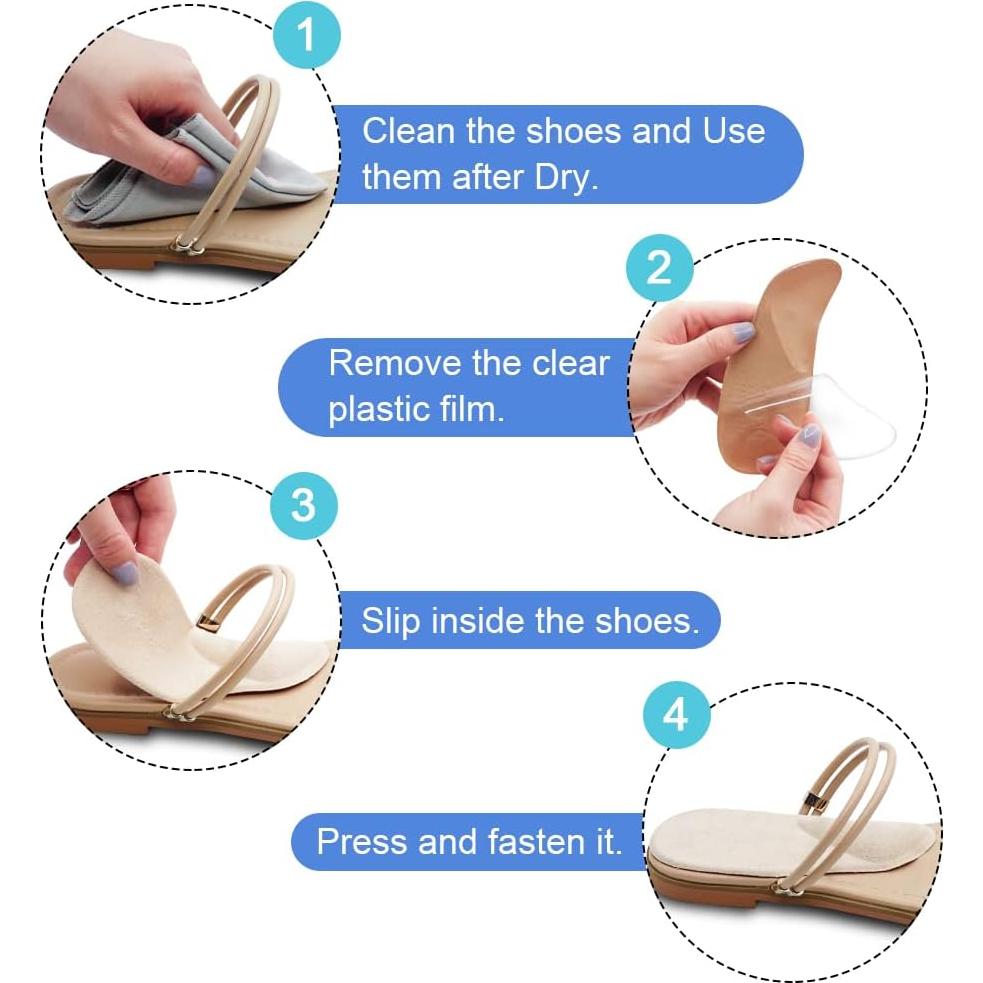 Insertos para zapatos Dr. Foot con soporte de arco - Pequeño Beige