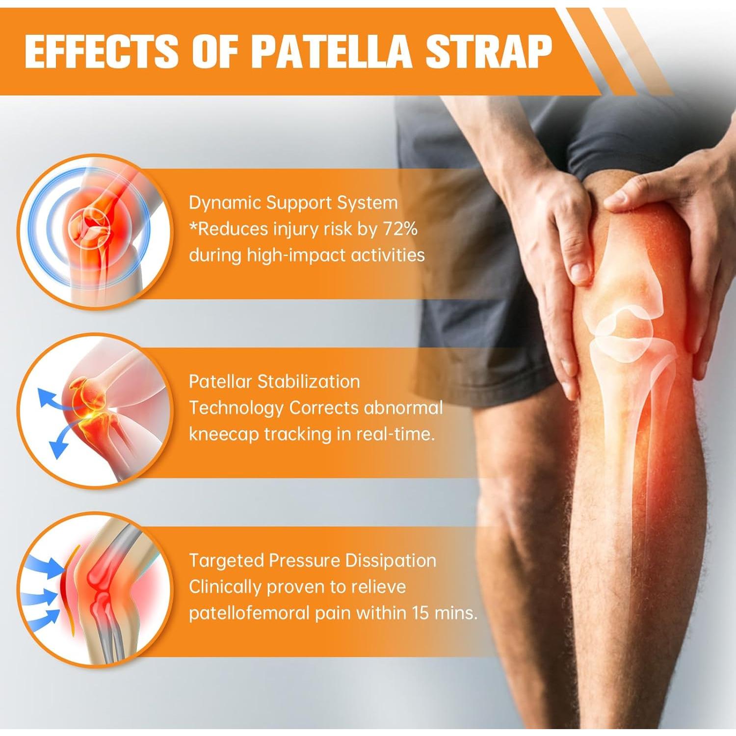 Banda de Rodilla de Silicona Magic Phoenix - Soporte Tendón Patelar