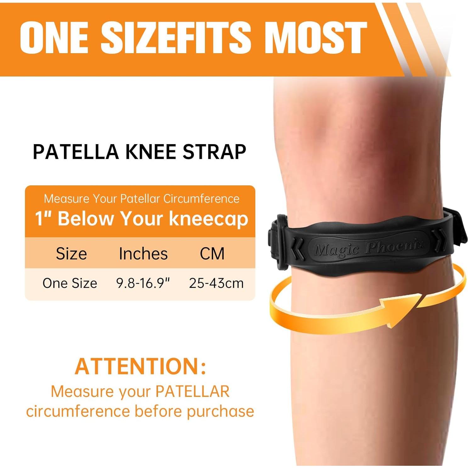 Banda de Rodilla de Silicona Magic Phoenix - Soporte Tendón Patelar